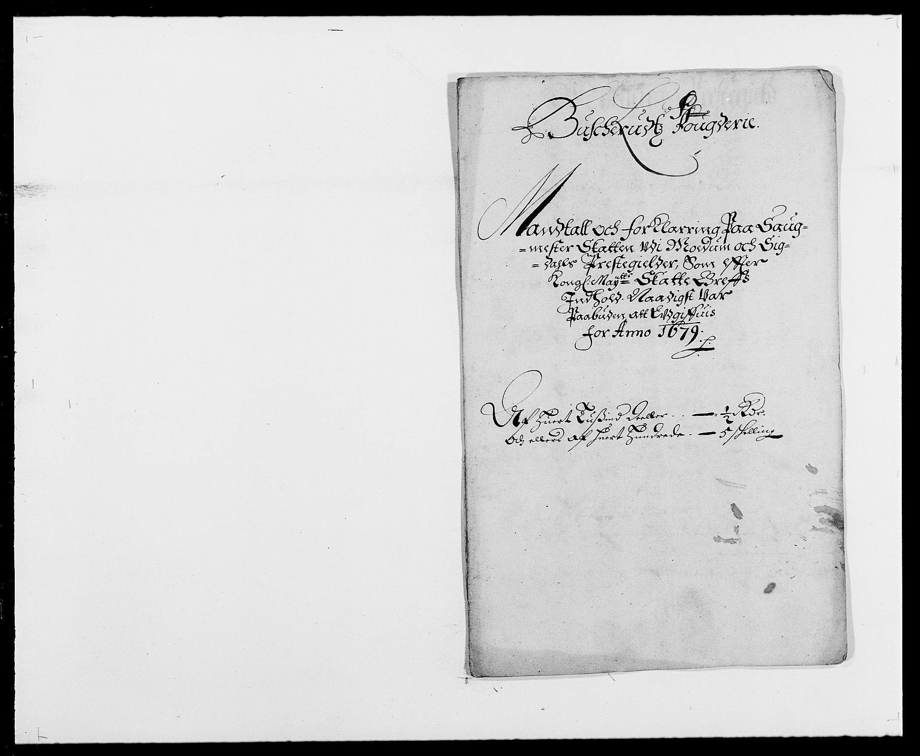 Rentekammeret inntil 1814, Reviderte regnskaper, Fogderegnskap, AV/RA-EA-4092/R25/L1674: Fogderegnskap Buskerud, 1678-1681, p. 324