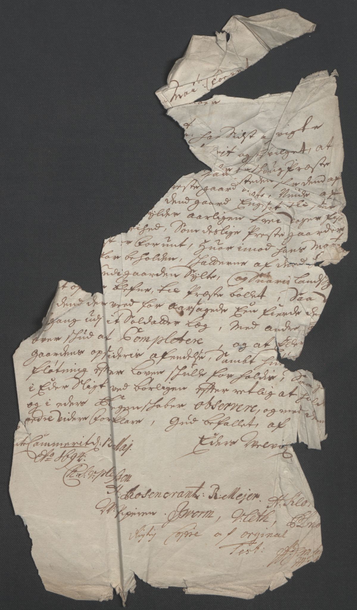 Rentekammeret inntil 1814, Reviderte regnskaper, Fogderegnskap, AV/RA-EA-4092/R54/L3555: Fogderegnskap Sunnmøre, 1694-1695, p. 180