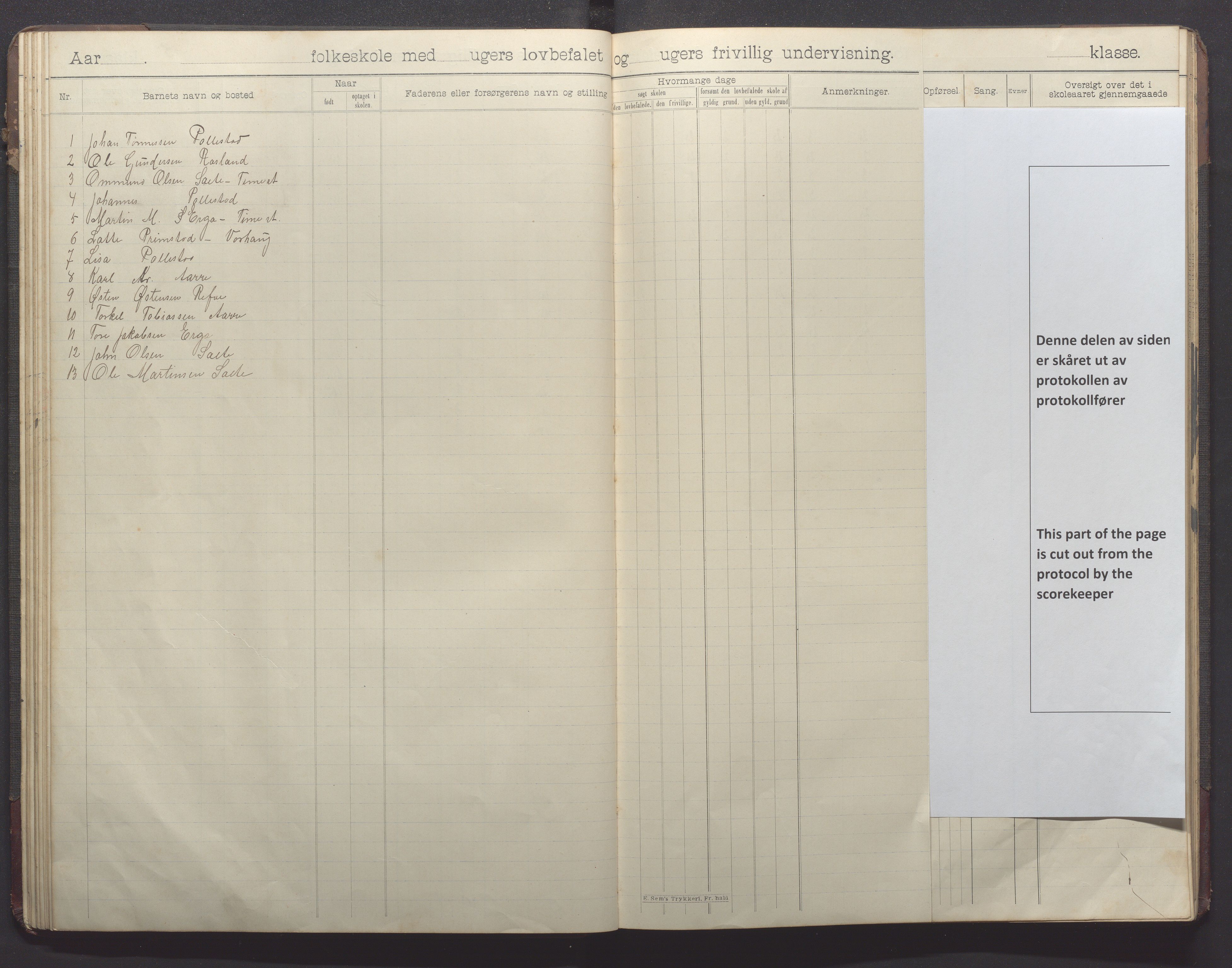 Klepp kommune - Pollestad skule, IKAR/K-100295/H/L0002: Skoleprotokoll, 1901-1916, p. 37