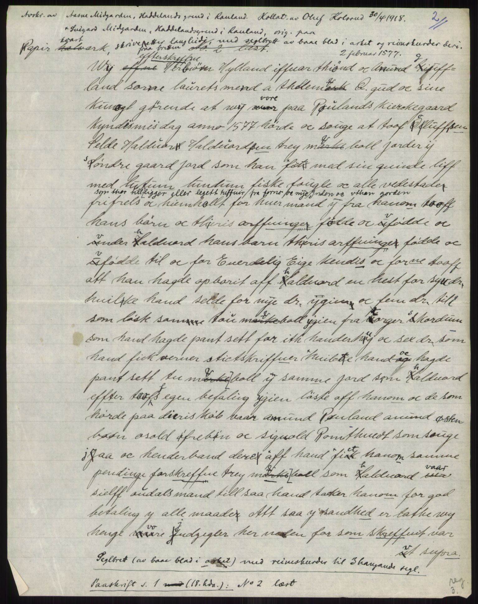 Samlinger til kildeutgivelse, Diplomavskriftsamlingen, RA/EA-4053/H/Ha, p. 1768