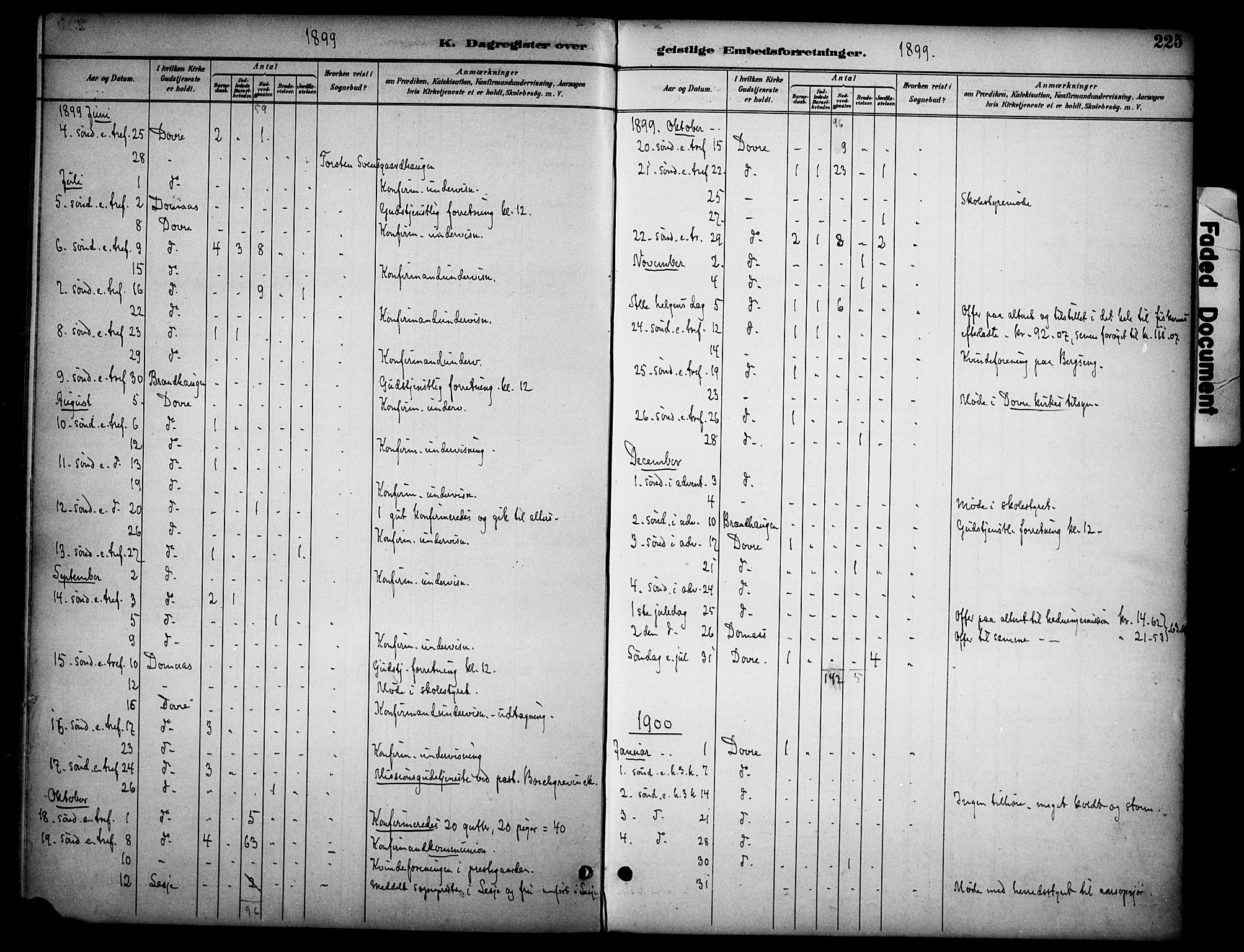 Dovre prestekontor, AV/SAH-PREST-066/H/Ha/Haa/L0003: Parish register (official) no. 3, 1891-1901, p. 225