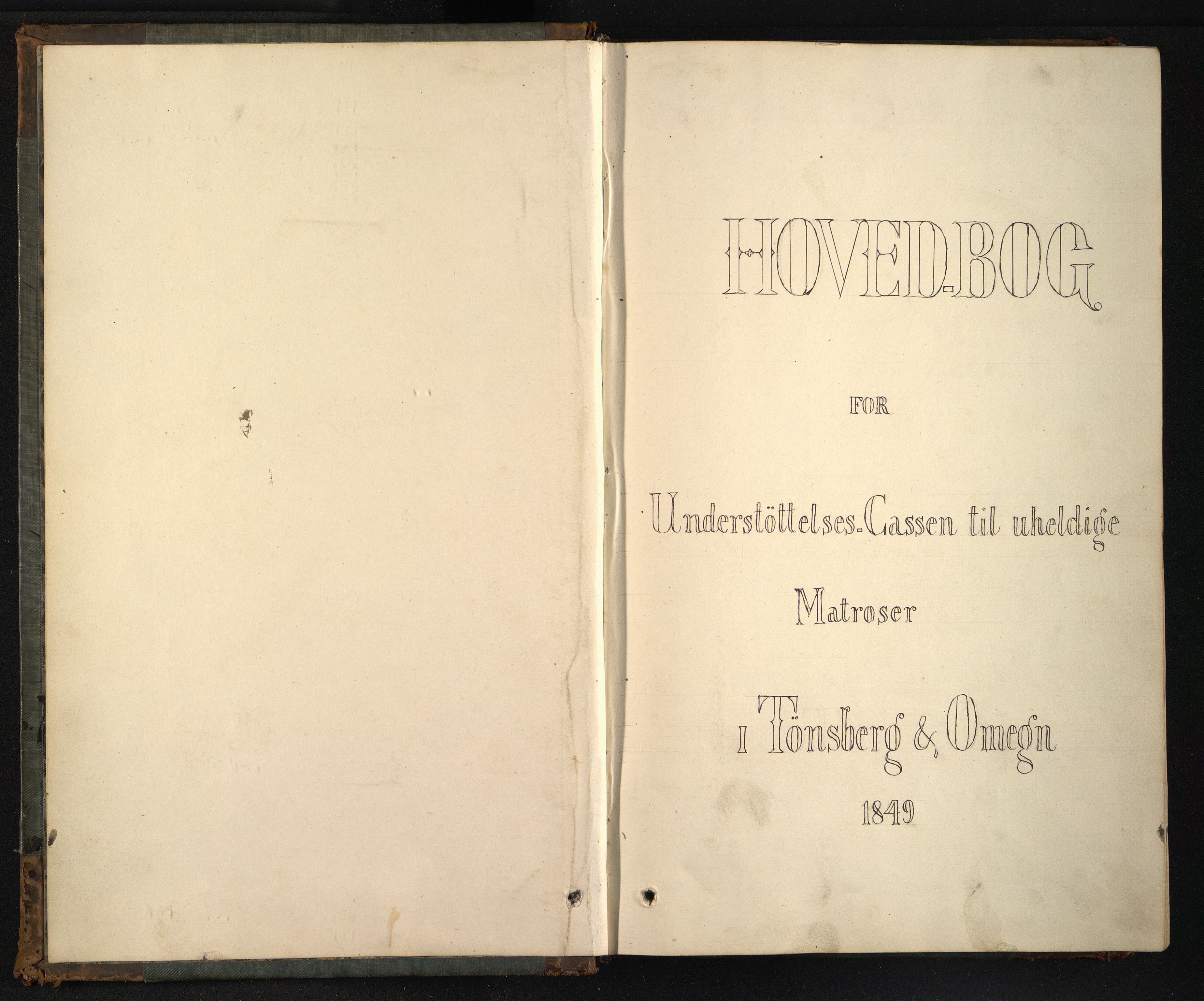 Understøttelseskassen for uheldige sjømenn, VEMU/VFA-A-1114/R/Ra/L0002: Hovedbok for matroser, 1849-1893