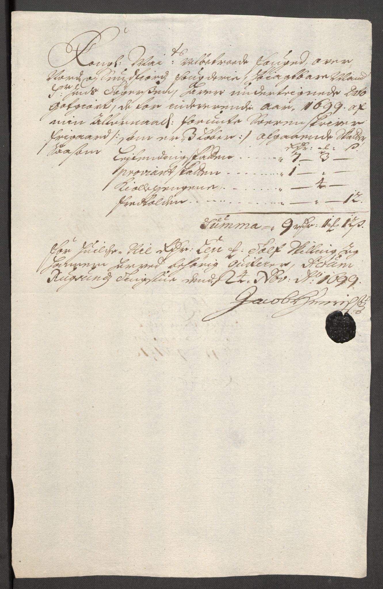 Rentekammeret inntil 1814, Reviderte regnskaper, Fogderegnskap, AV/RA-EA-4092/R53/L3424: Fogderegnskap Sunn- og Nordfjord, 1699, p. 367