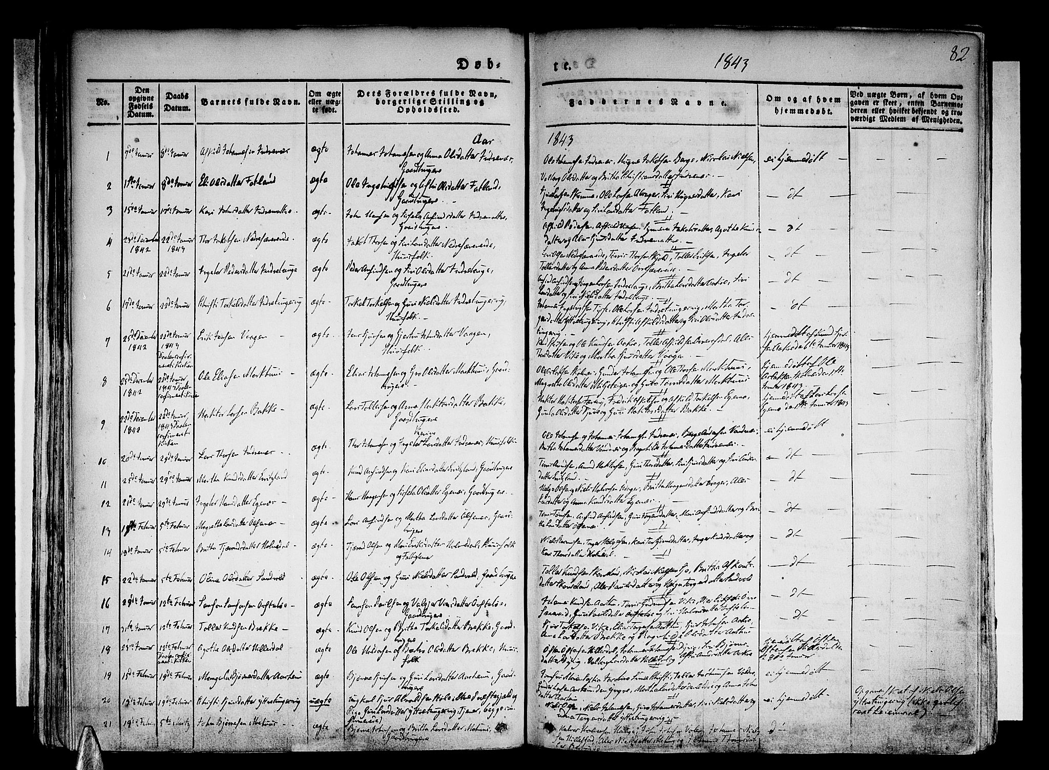 Skånevik sokneprestembete, SAB/A-77801/H/Haa: Parish register (official) no. A 4, 1828-1848, p. 82