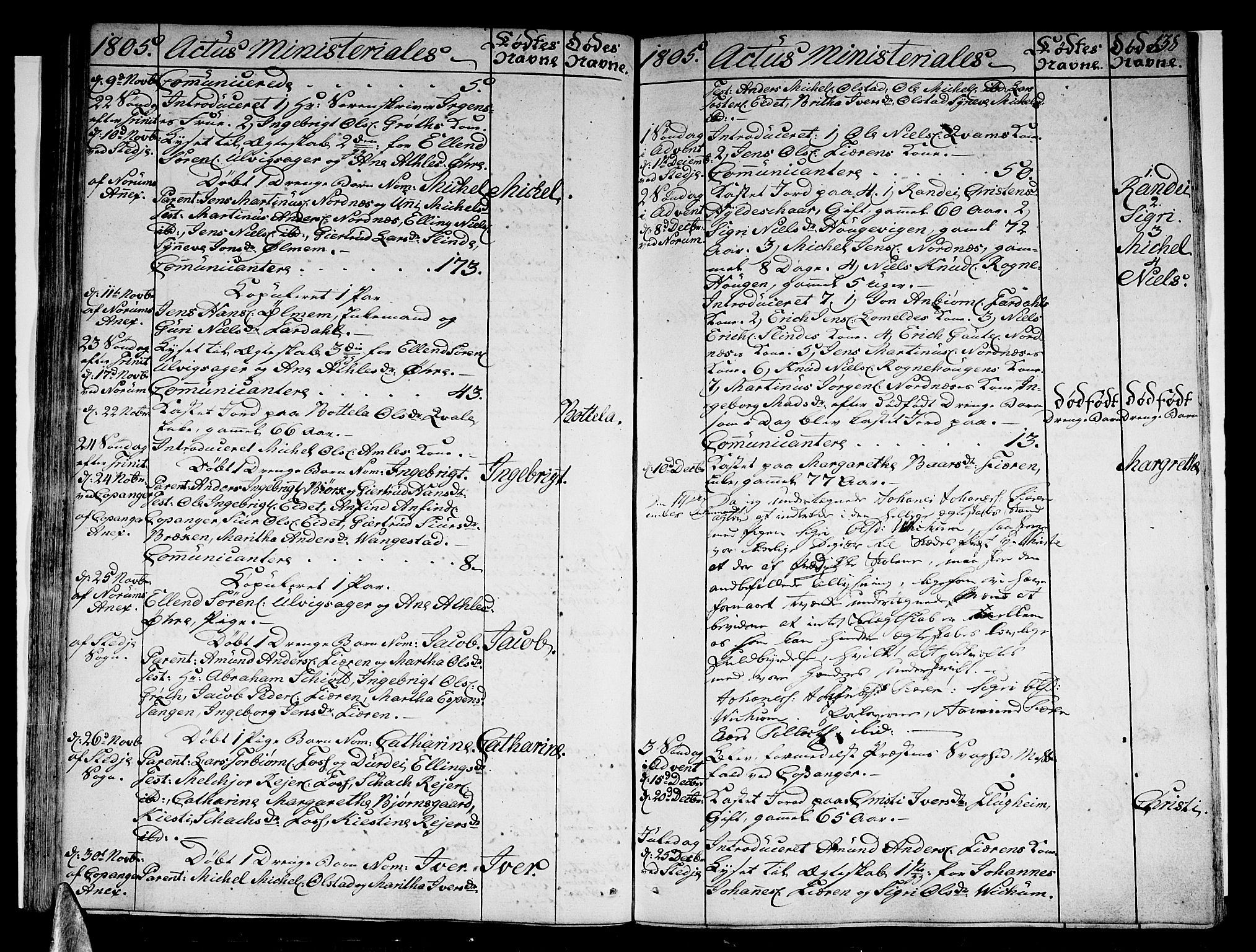 Sogndal sokneprestembete, SAB/A-81301/H/Haa/Haaa/L0008: Parish register (official) no. A 8, 1795-1809, p. 138