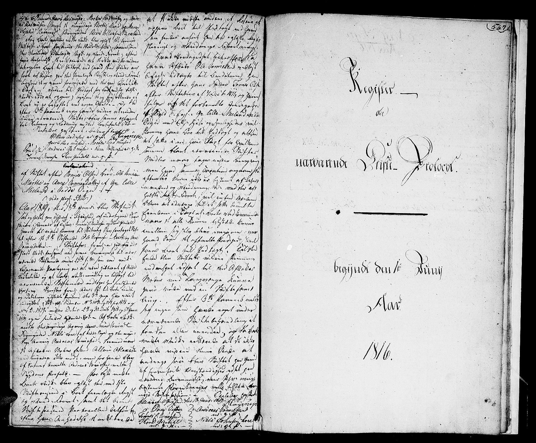 Flekkefjord sorenskriveri, SAK/1221-0001/H/Hc/L0008: Skifteprotokoll nr. 2, med gårdsnavn- og personnavnregister, 1816-1819, p. 566-567