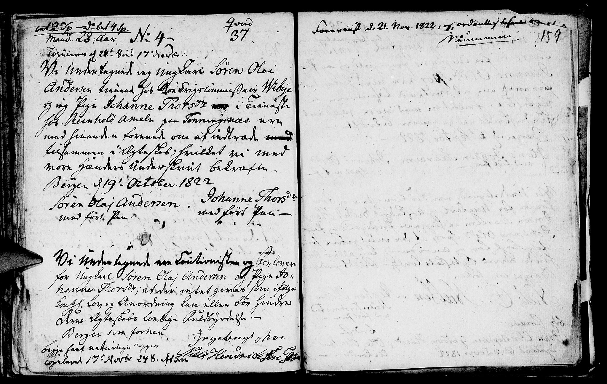 St. Jørgens hospital og Årstad sokneprestembete, AV/SAB-A-99934: Parish register (official) no. A 1, 1743-1823, p. 159