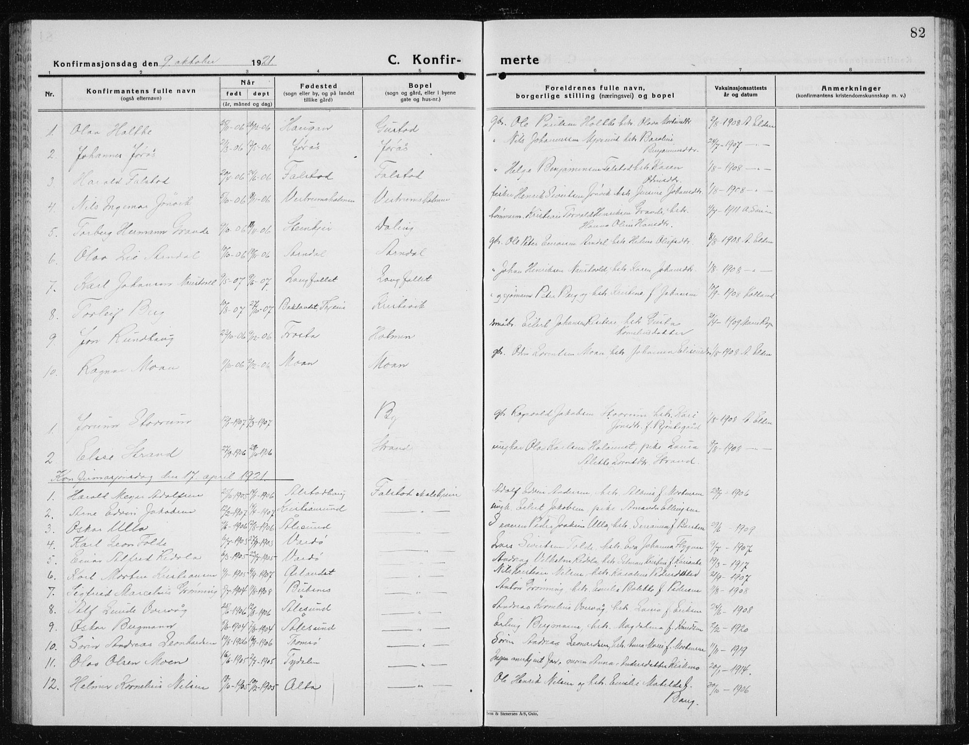 Ministerialprotokoller, klokkerbøker og fødselsregistre - Nord-Trøndelag, SAT/A-1458/719/L0180: Parish register (copy) no. 719C01, 1878-1940, p. 82