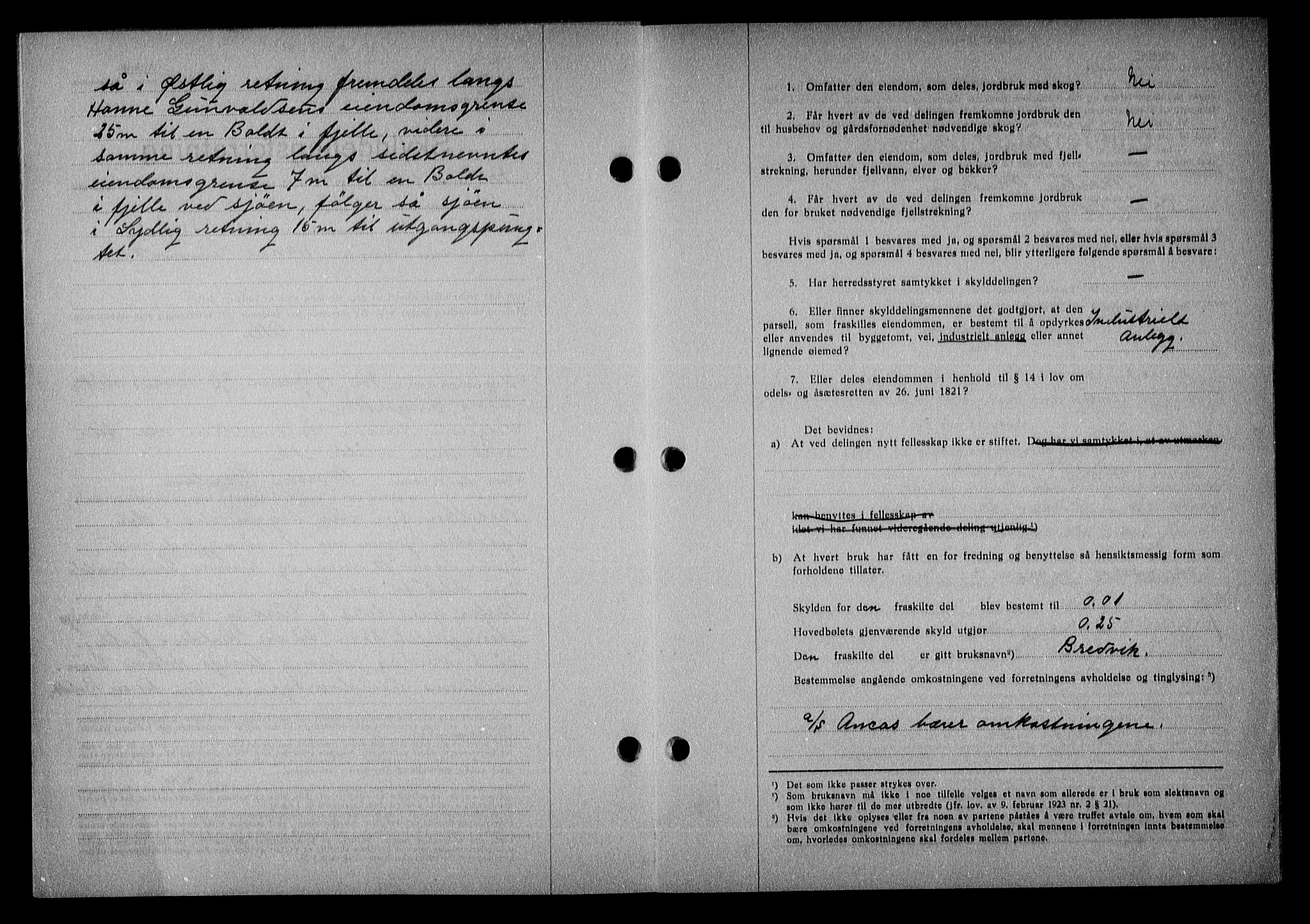 Nedenes sorenskriveri, SAK/1221-0006/G/Gb/Gba/L0050: Mortgage book no. A-IV, 1942-1943, Diary no: : 359/1943