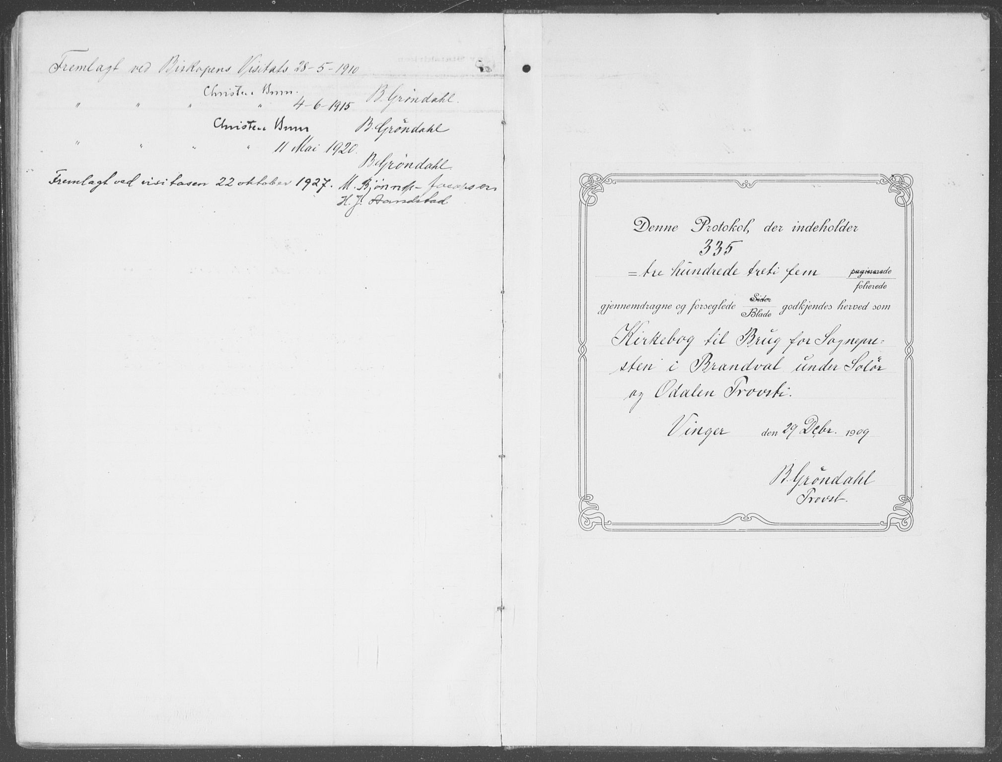 Brandval prestekontor, AV/SAH-PREST-034/H/Ha/Haa/L0004: Parish register (official) no. 4, 1910-1924