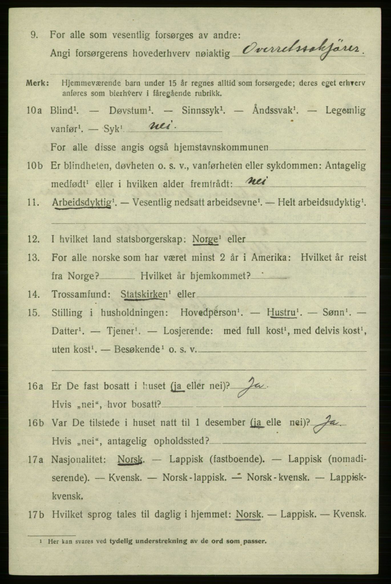 SATØ, 1920 census for Vadsø, 1920, p. 3740
