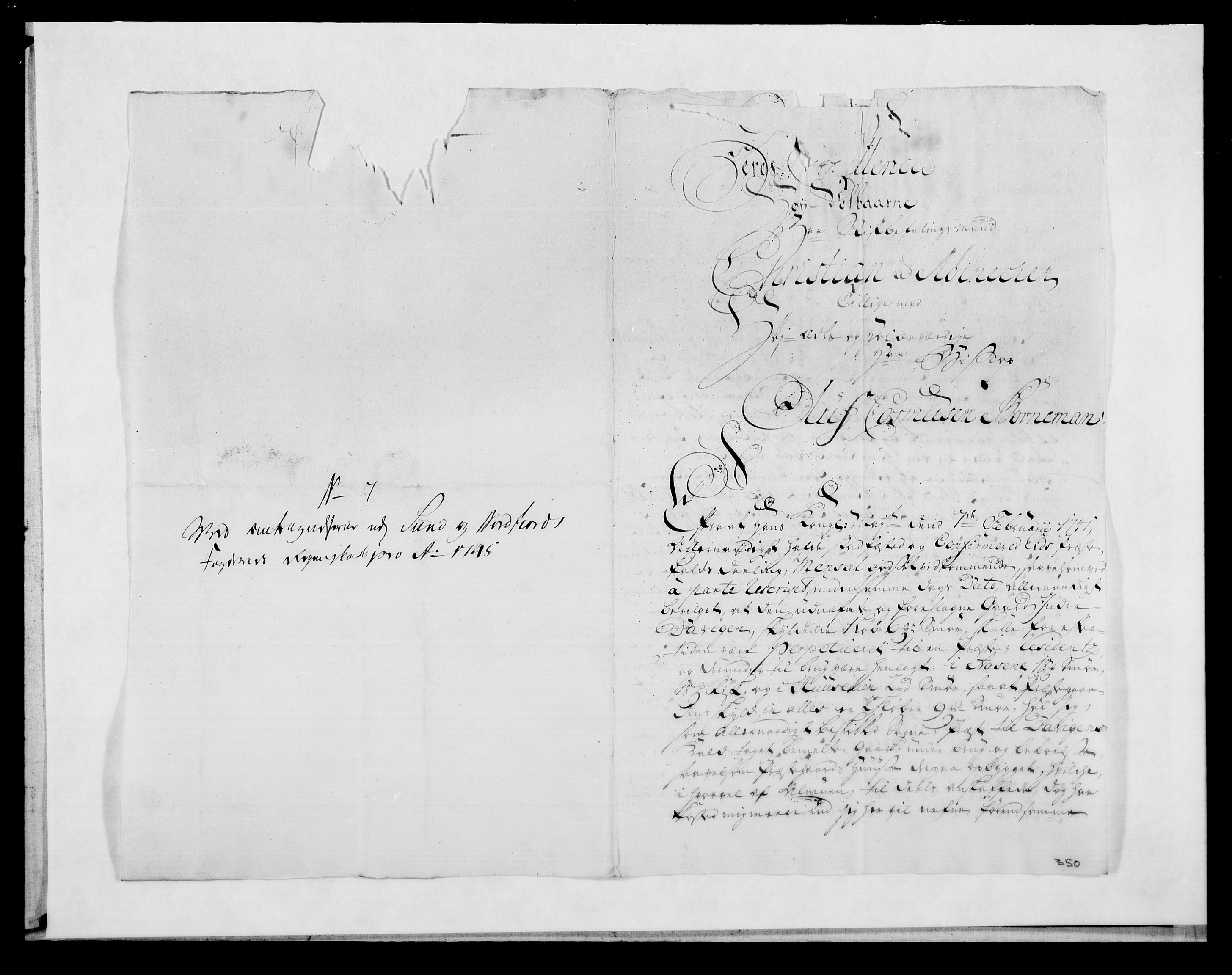 Rentekammeret inntil 1814, Reviderte regnskaper, Fogderegnskap, AV/RA-EA-4092/R53/L3471: Fogderegnskap Sunn- og Nordfjord, 1745, p. 359