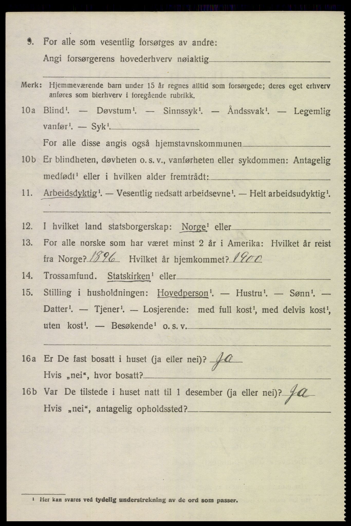 SAK, 1920 census for Landvik, 1920, p. 3661