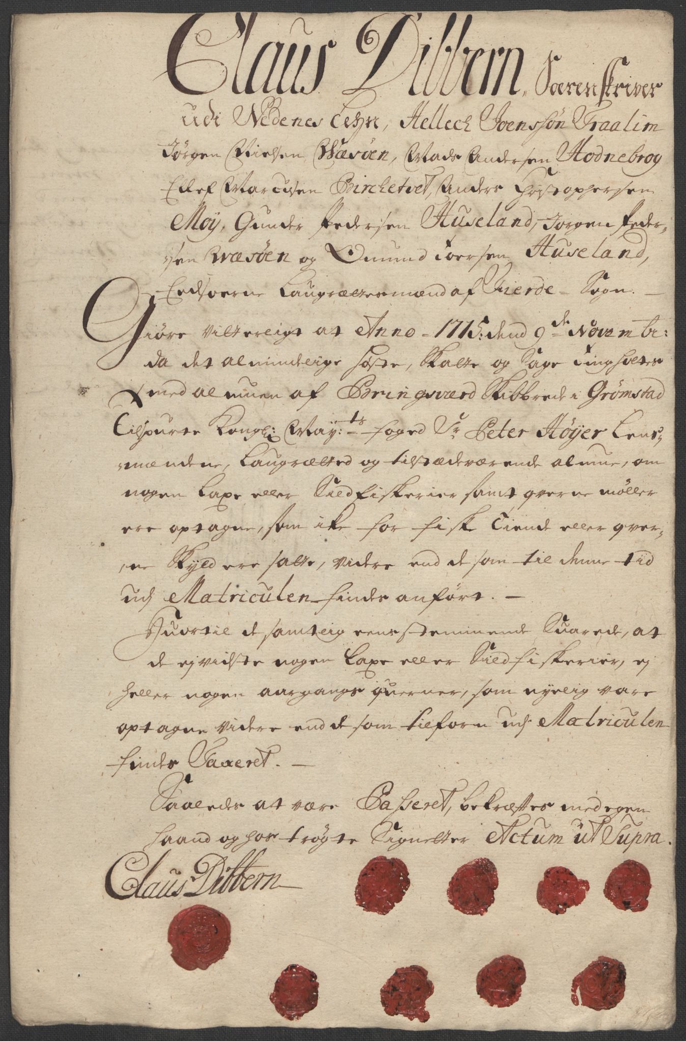 Rentekammeret inntil 1814, Reviderte regnskaper, Fogderegnskap, AV/RA-EA-4092/R39/L2323: Fogderegnskap Nedenes, 1715, p. 136