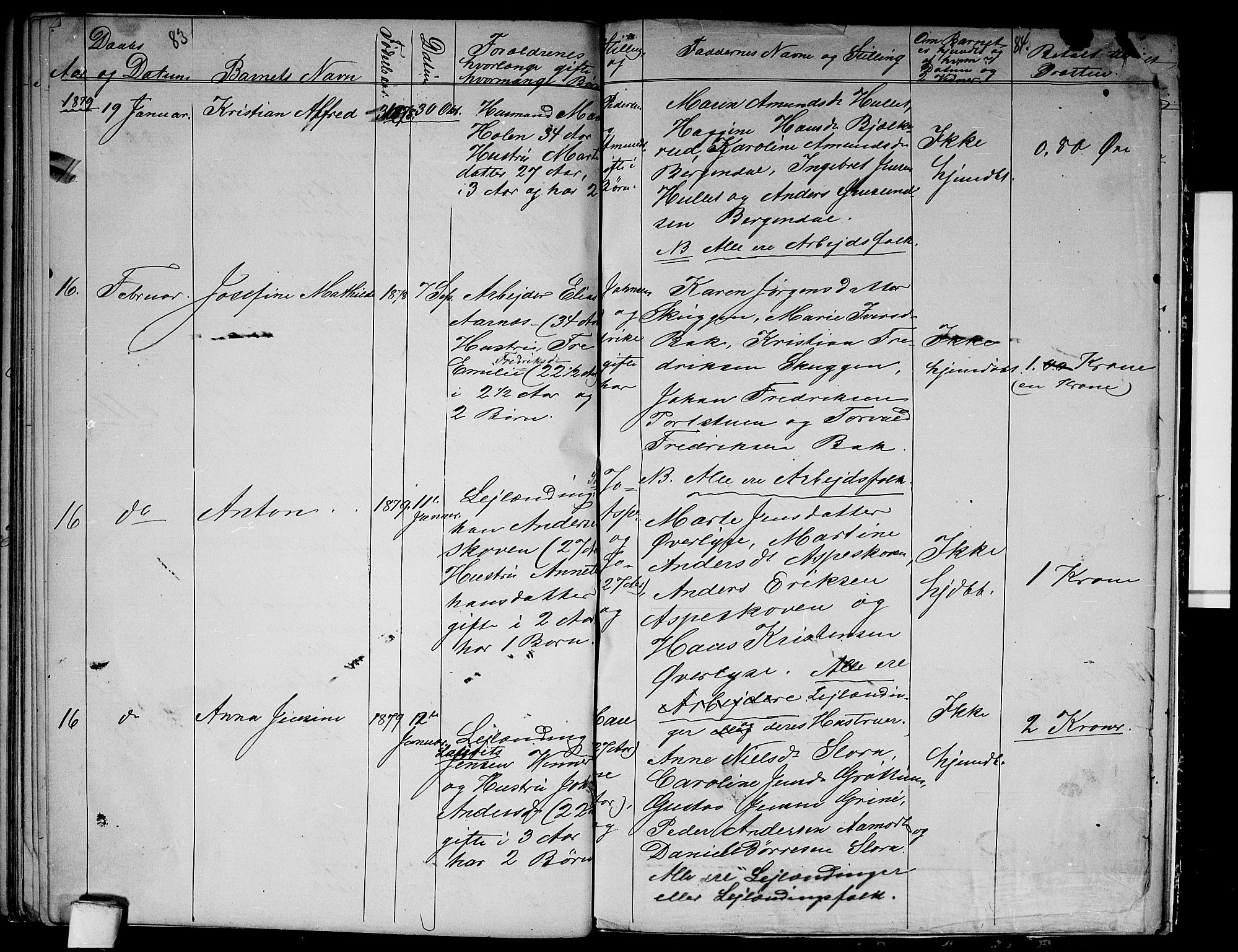 Vestre Aker prestekontor Kirkebøker, SAO/A-10025/G/Gb/L0001: Parish register (copy) no. II 1, 1865-1881, p. 83-84