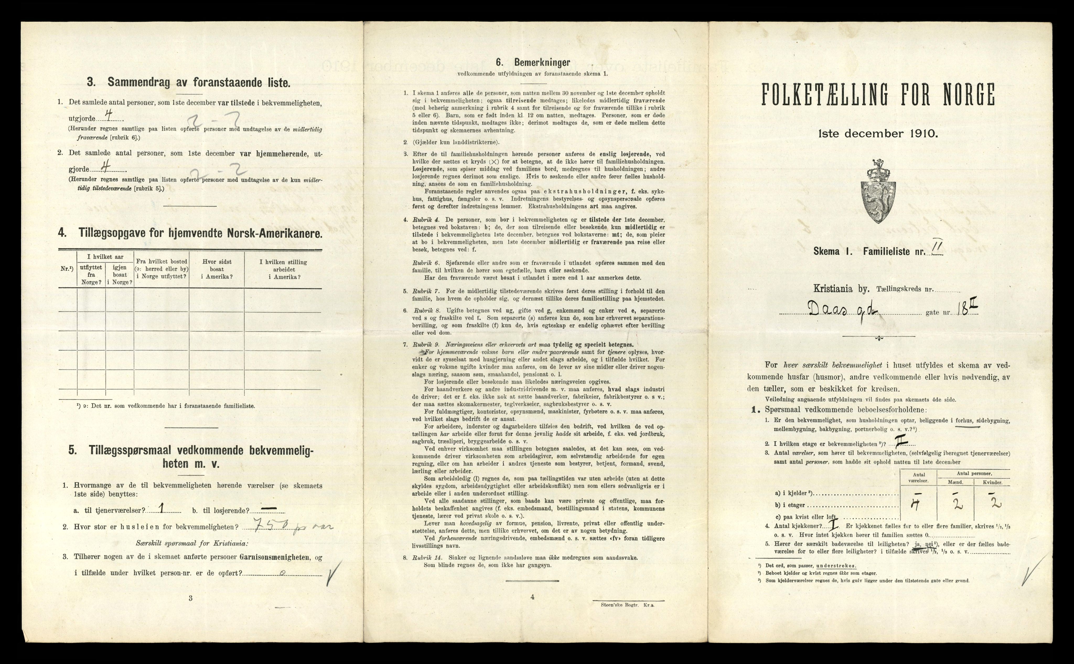 RA, 1910 census for Kristiania, 1910, p. 14723