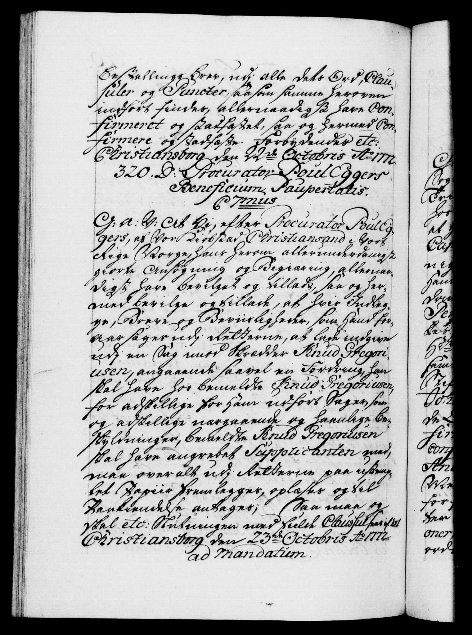 Danske Kanselli 1572-1799, AV/RA-EA-3023/F/Fc/Fca/Fcaa/L0045: Norske registre "Norske eller 3. dept.s åpne brev, 1771-1773, p. 446b