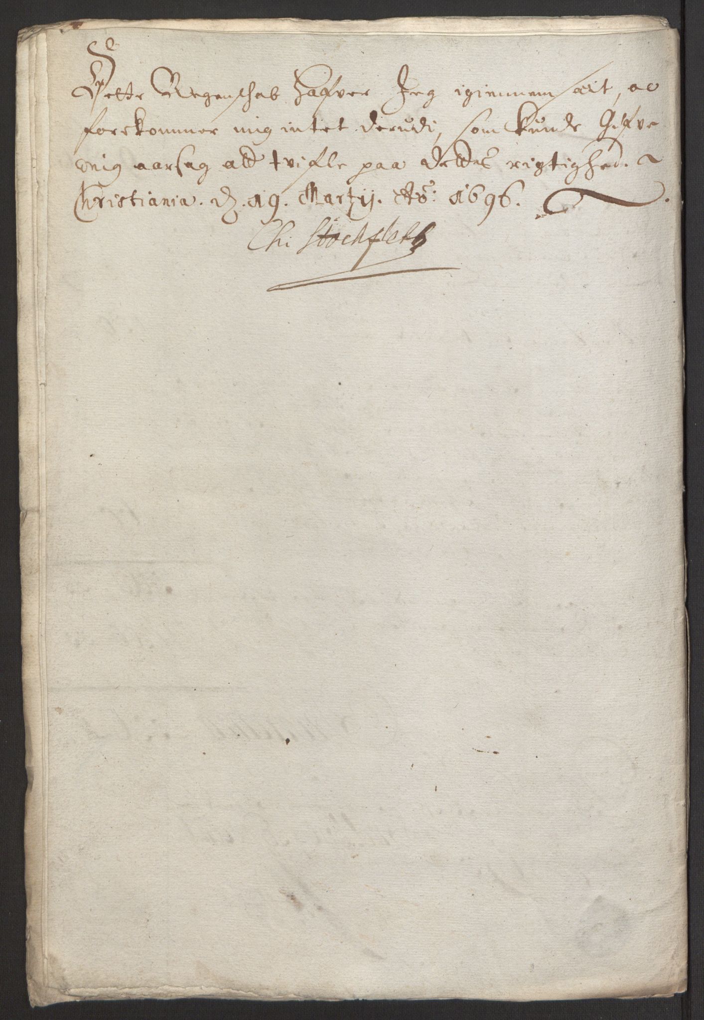 Rentekammeret inntil 1814, Reviderte regnskaper, Fogderegnskap, RA/EA-4092/R30/L1694: Fogderegnskap Hurum, Røyken, Eiker og Lier, 1694-1696, p. 160
