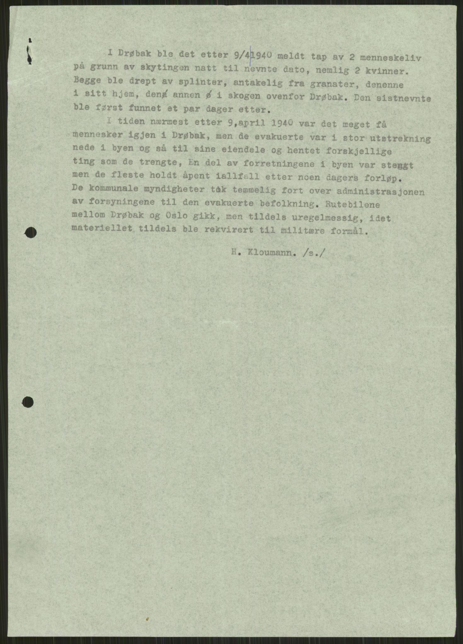 Forsvaret, Forsvarets krigshistoriske avdeling, AV/RA-RAFA-2017/Y/Ya/L0013: II-C-11-31 - Fylkesmenn.  Rapporter om krigsbegivenhetene 1940., 1940, p. 727