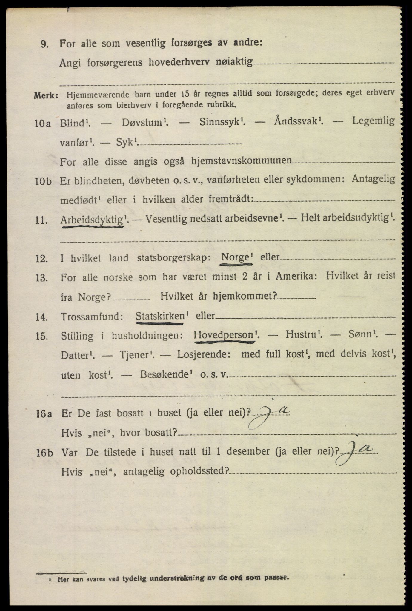 SAK, 1920 census for Holt, 1920, p. 2365