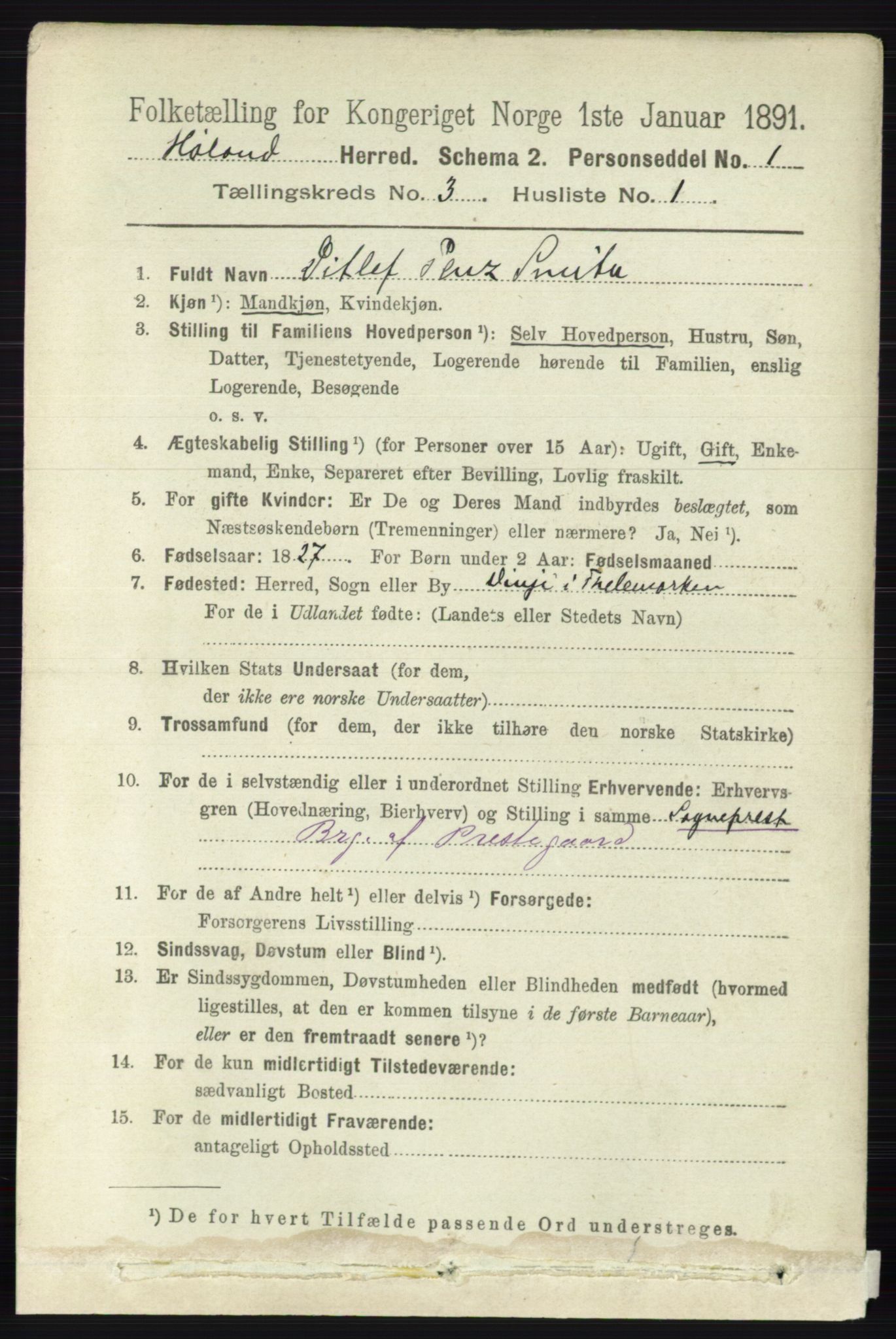 RA, 1891 census for 0221 Høland, 1891, p. 1747