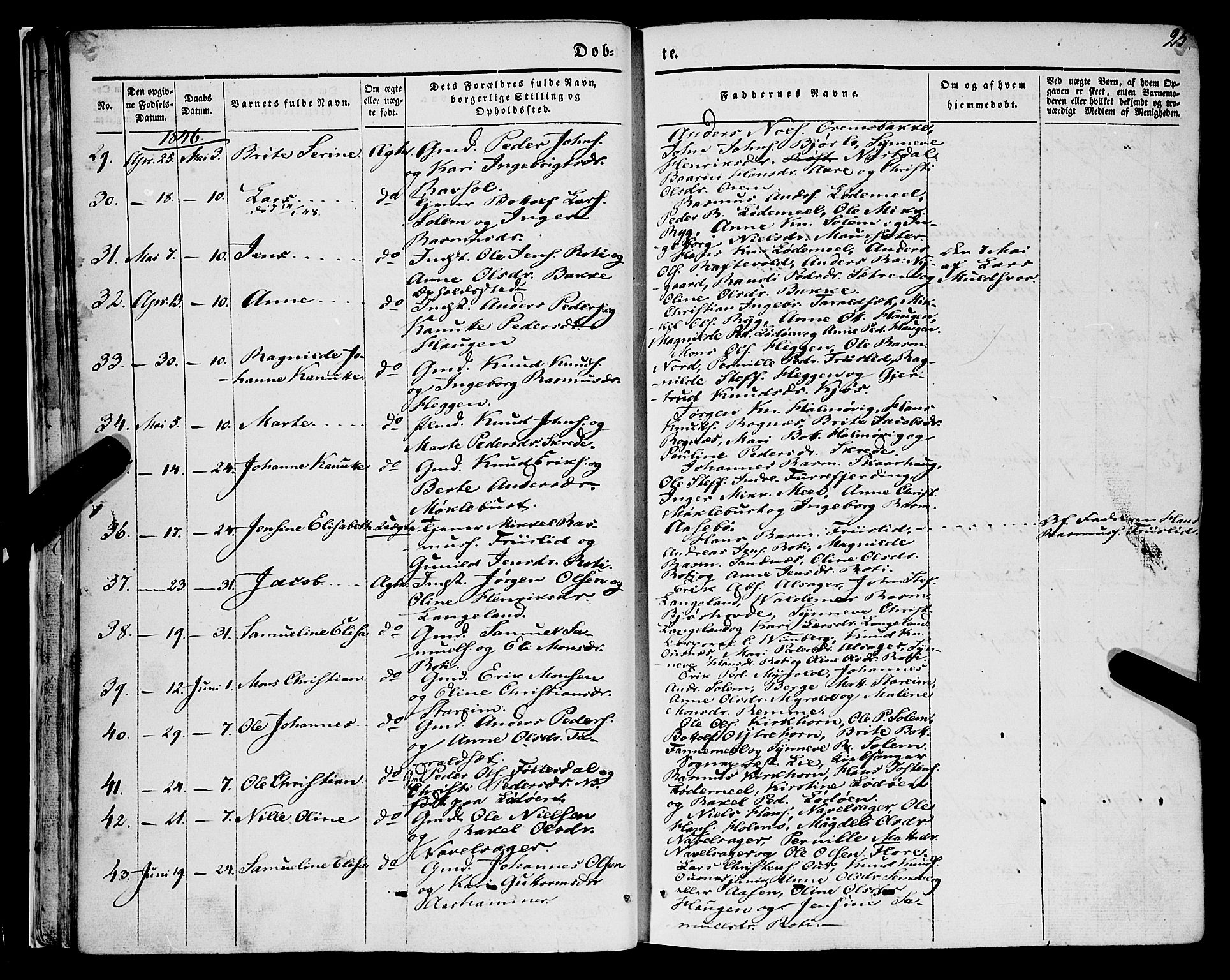 Eid sokneprestembete, AV/SAB-A-82301/H/Haa/Haaa/L0007: Parish register (official) no. A 7, 1844-1858, p. 25