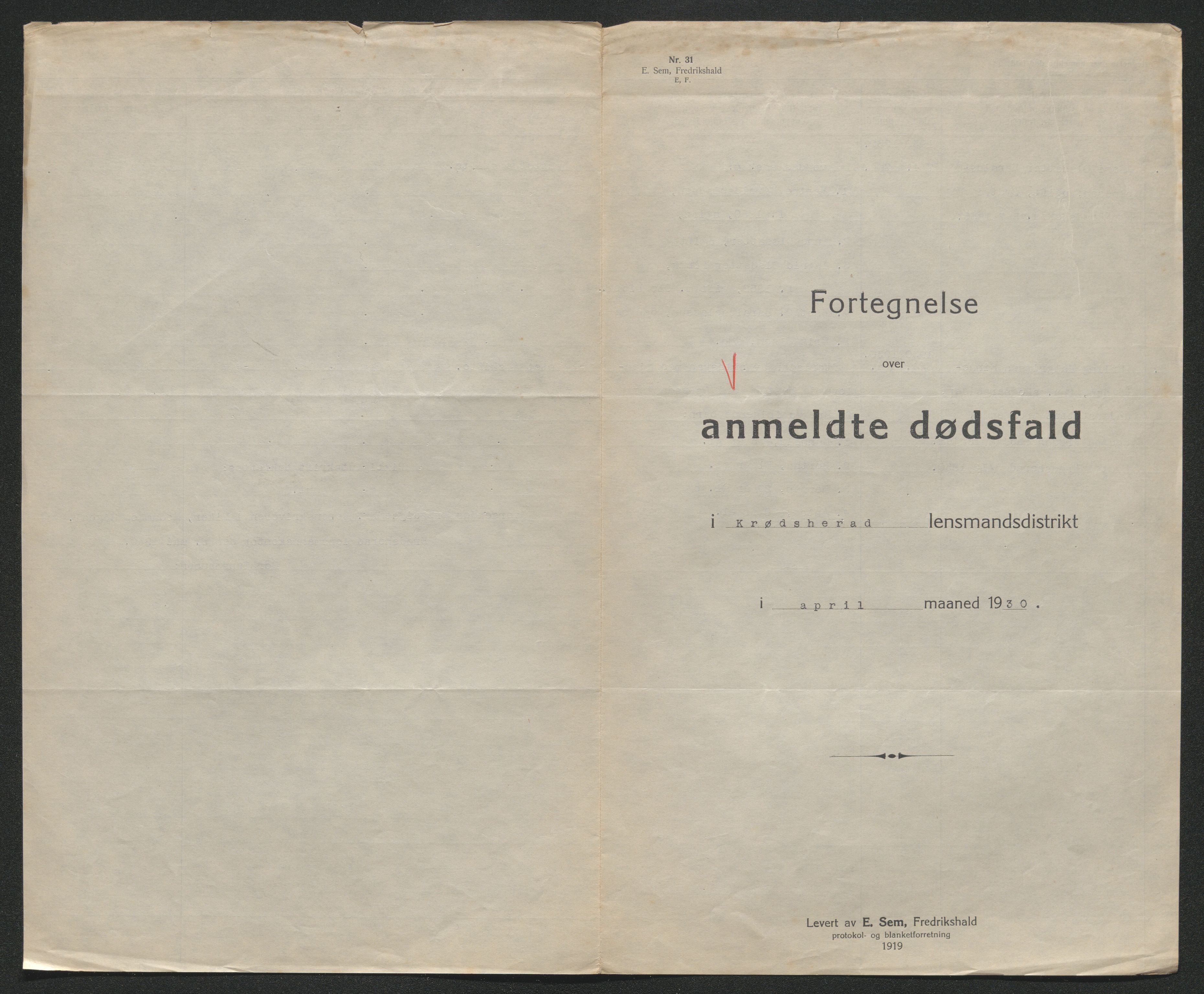 Eiker, Modum og Sigdal sorenskriveri, SAKO/A-123/H/Ha/Hab/L0046: Dødsfallsmeldinger, 1930-1931, p. 206
