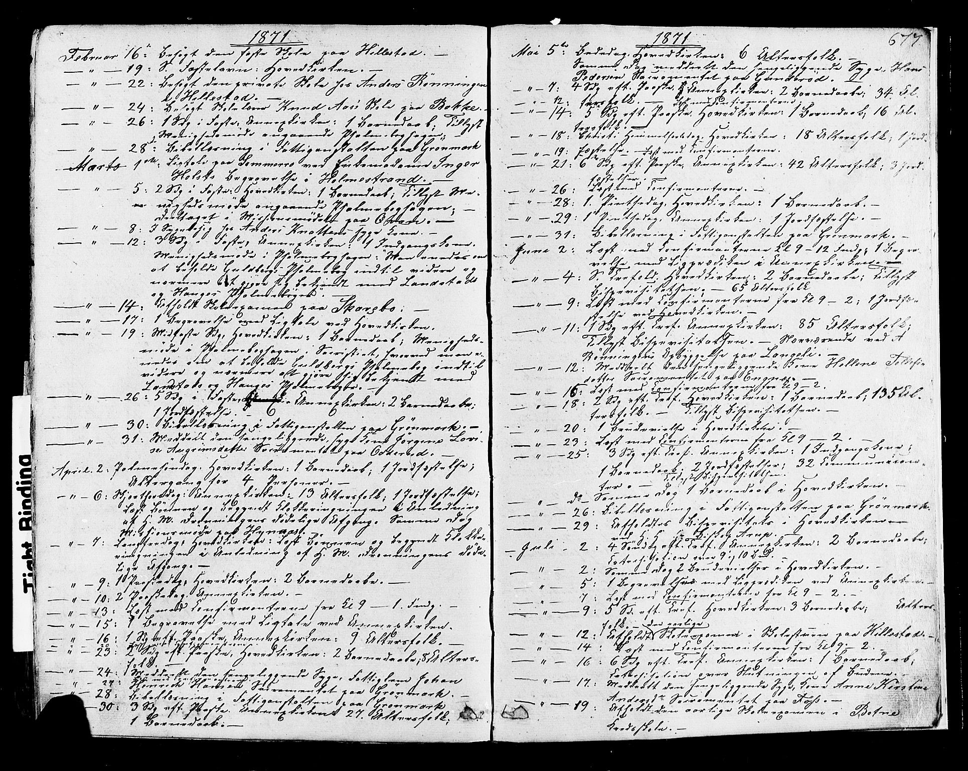 Botne kirkebøker, AV/SAKO-A-340/F/Fa/L0006: Parish register (official) no. I 6, 1836-1877, p. 677