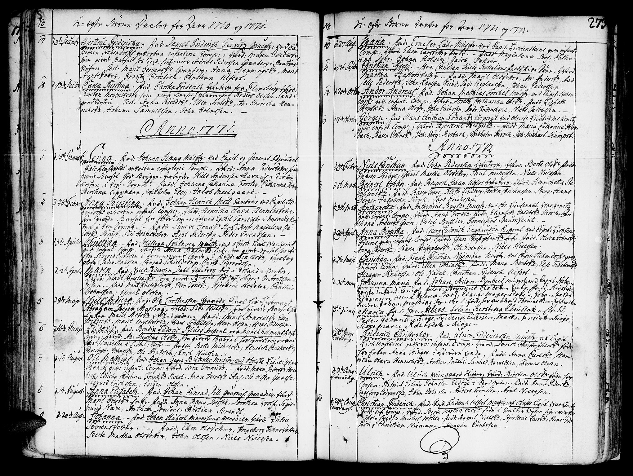 Ministerialprotokoller, klokkerbøker og fødselsregistre - Sør-Trøndelag, SAT/A-1456/602/L0103: Parish register (official) no. 602A01, 1732-1774, p. 273