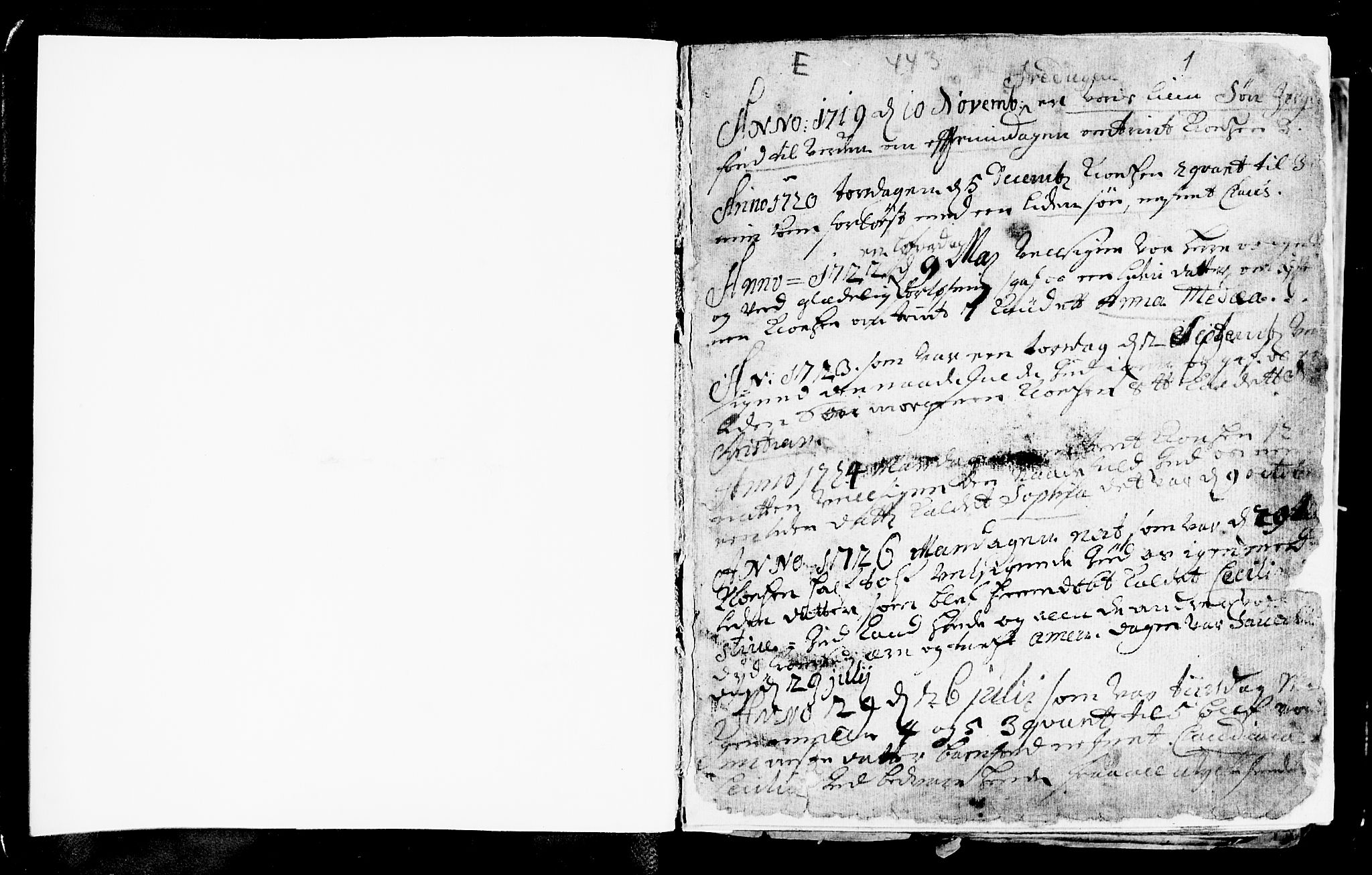 Avaldsnes sokneprestkontor, SAST/A -101851/H/Ha/Haa/L0001: Parish register (official) no. A 1, 1711-1764, p. 1