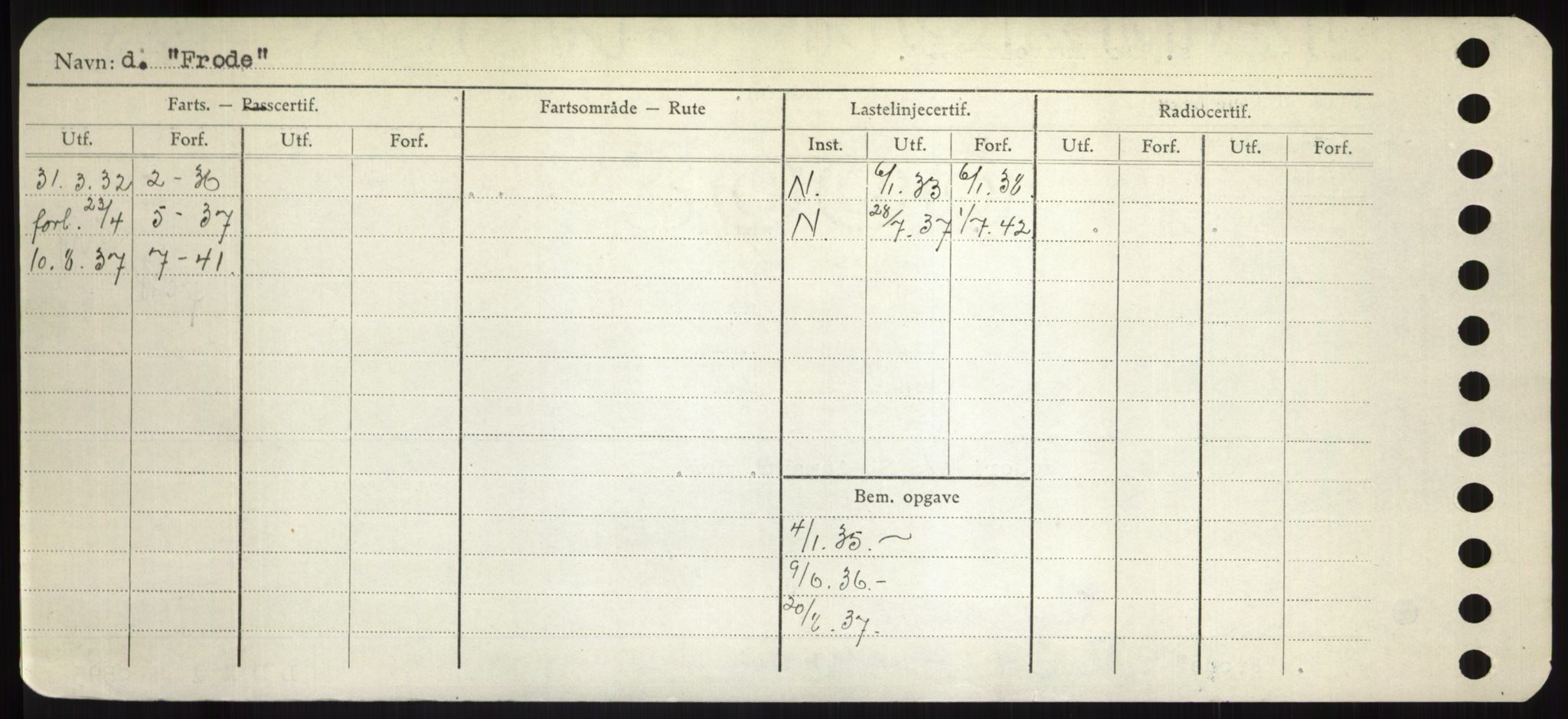 Sjøfartsdirektoratet med forløpere, Skipsmålingen, AV/RA-S-1627/H/Hd/L0011: Fartøy, Fla-Får, p. 504