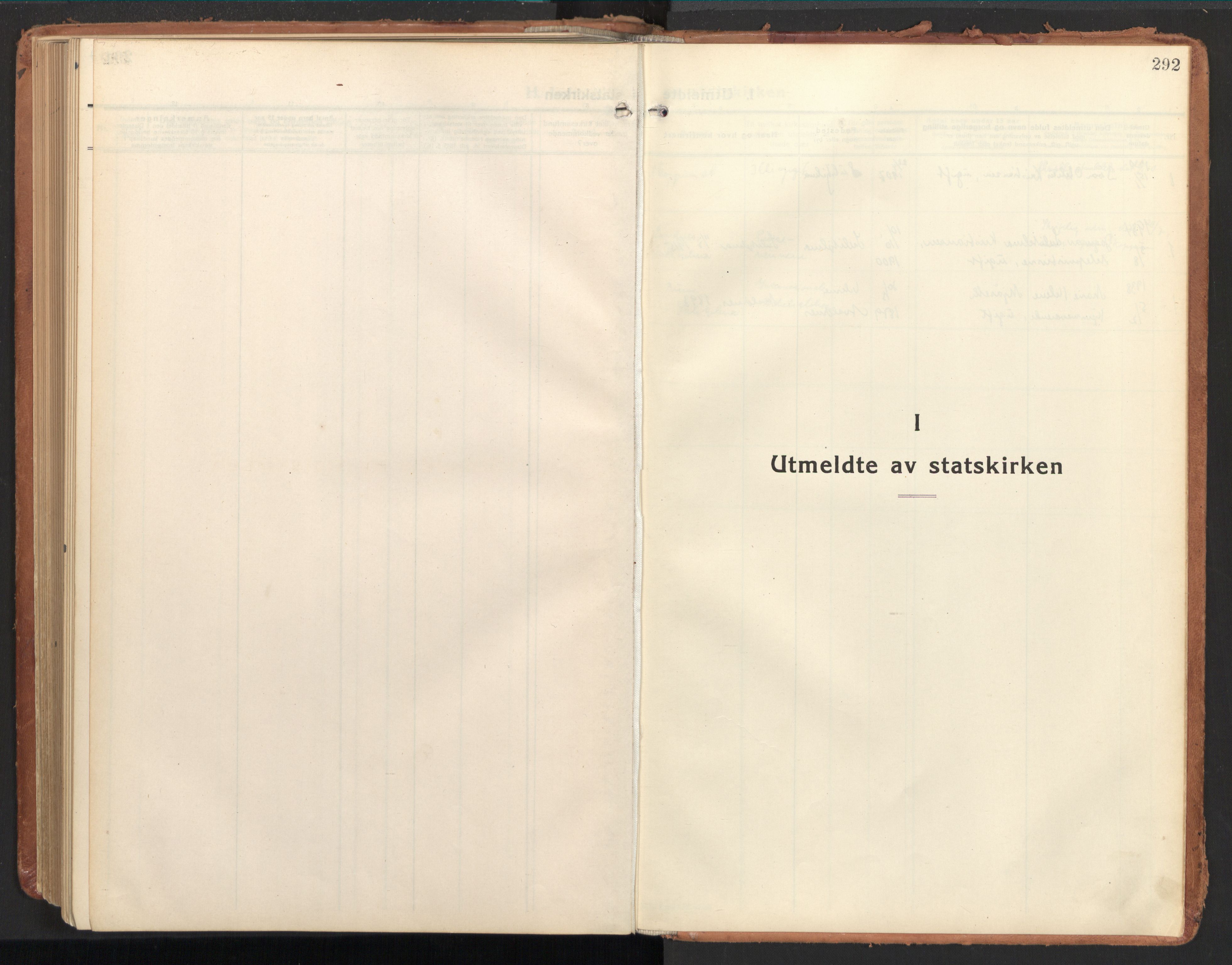 Ministerialprotokoller, klokkerbøker og fødselsregistre - Nordland, SAT/A-1459/850/L0716: Curate's parish register no. 850B06, 1924-1938, p. 292