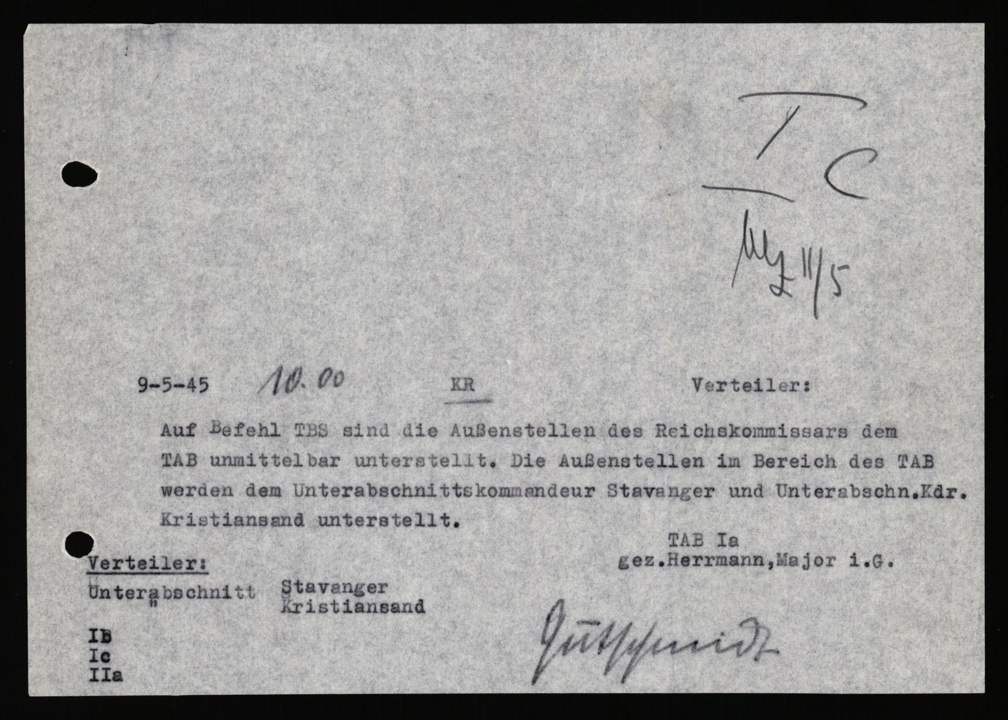 Deutscher Oberbefehlshaber Norwegen (DOBN), AV/RA-RAFA-2197/D/Dl/L0119: DB Zone Stavanger Abt. Ic, 1945, p. 251