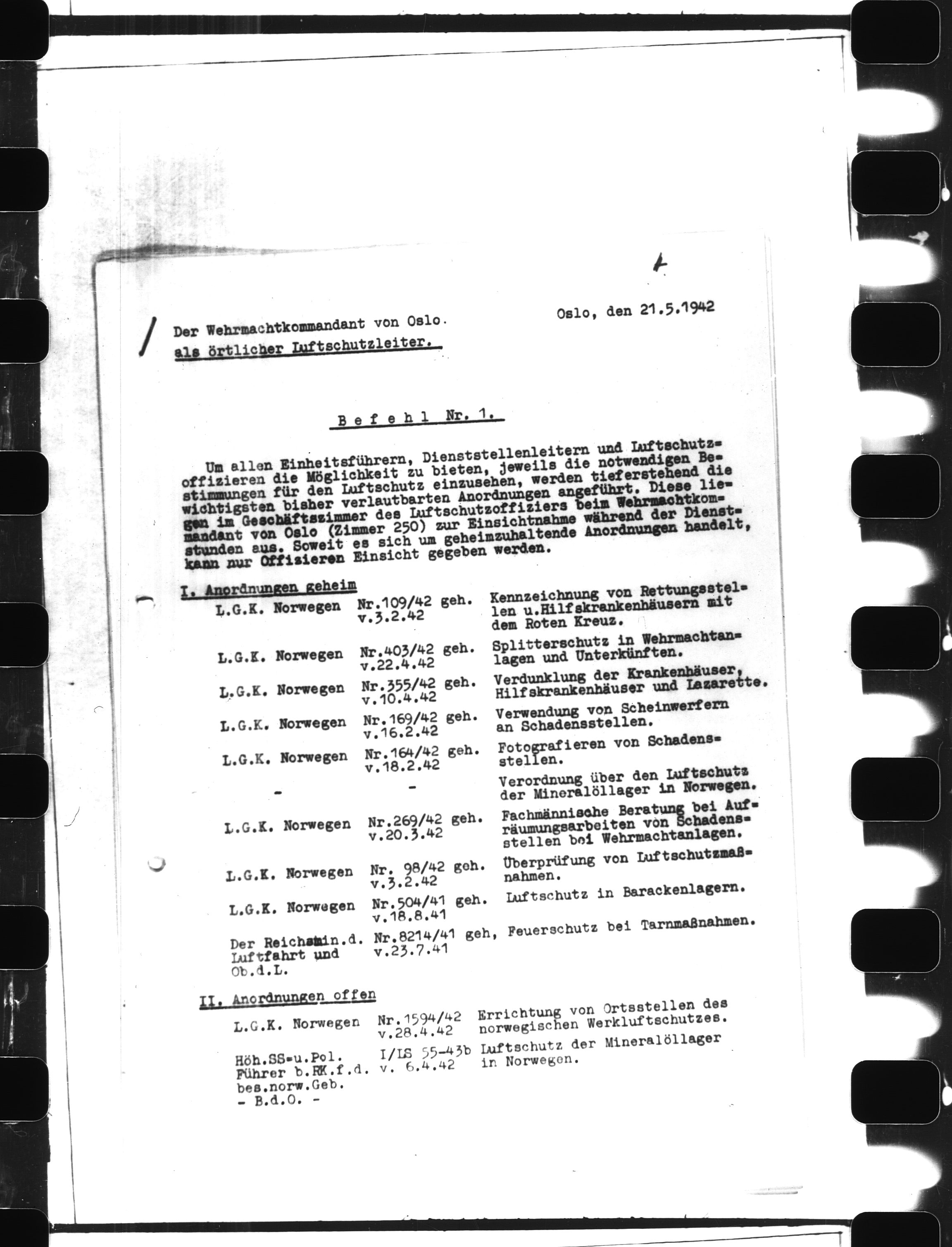 Documents Section, AV/RA-RAFA-2200/V/L0063: Film med LMDC Serial Numbers, 1940-1945, p. 138