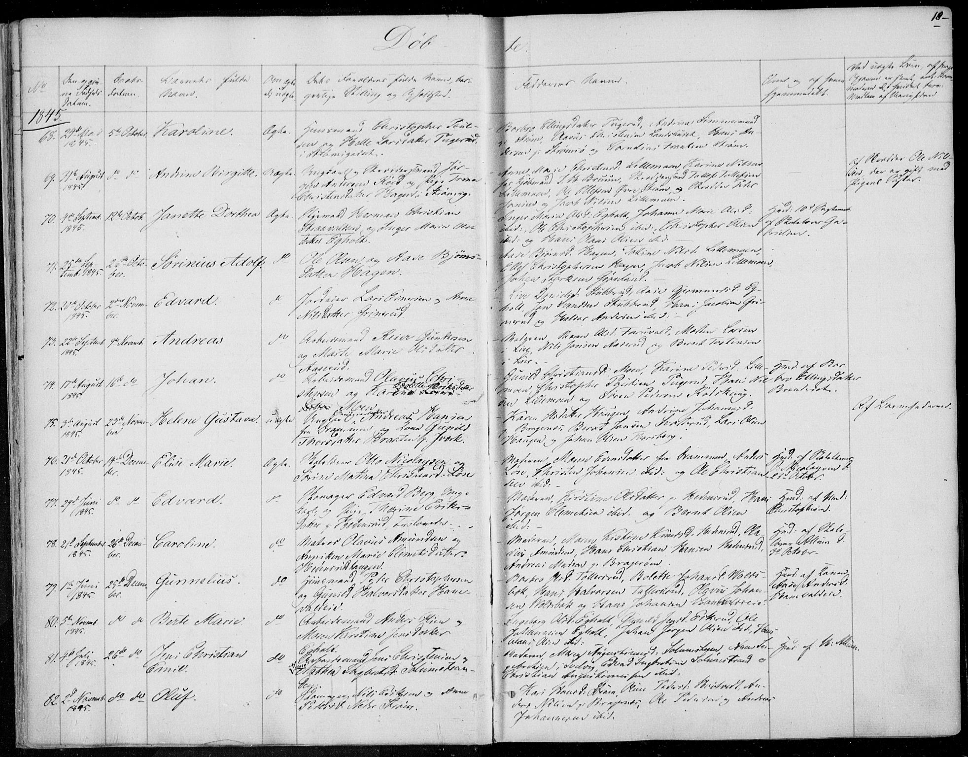 Skoger kirkebøker, SAKO/A-59/F/Fa/L0003: Parish register (official) no. I 3, 1842-1861, p. 18