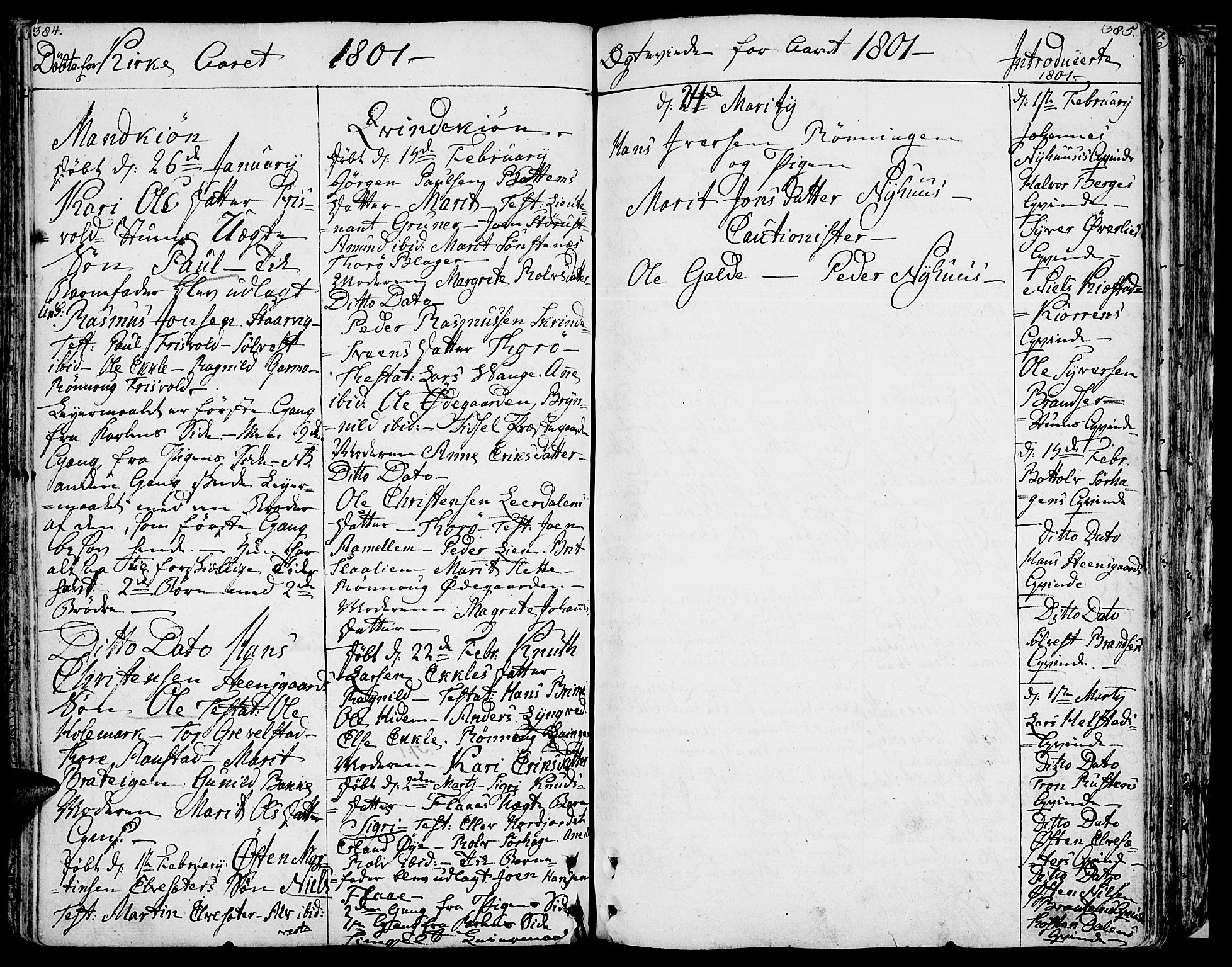 Lom prestekontor, AV/SAH-PREST-070/K/L0002: Parish register (official) no. 2, 1749-1801, p. 384-385