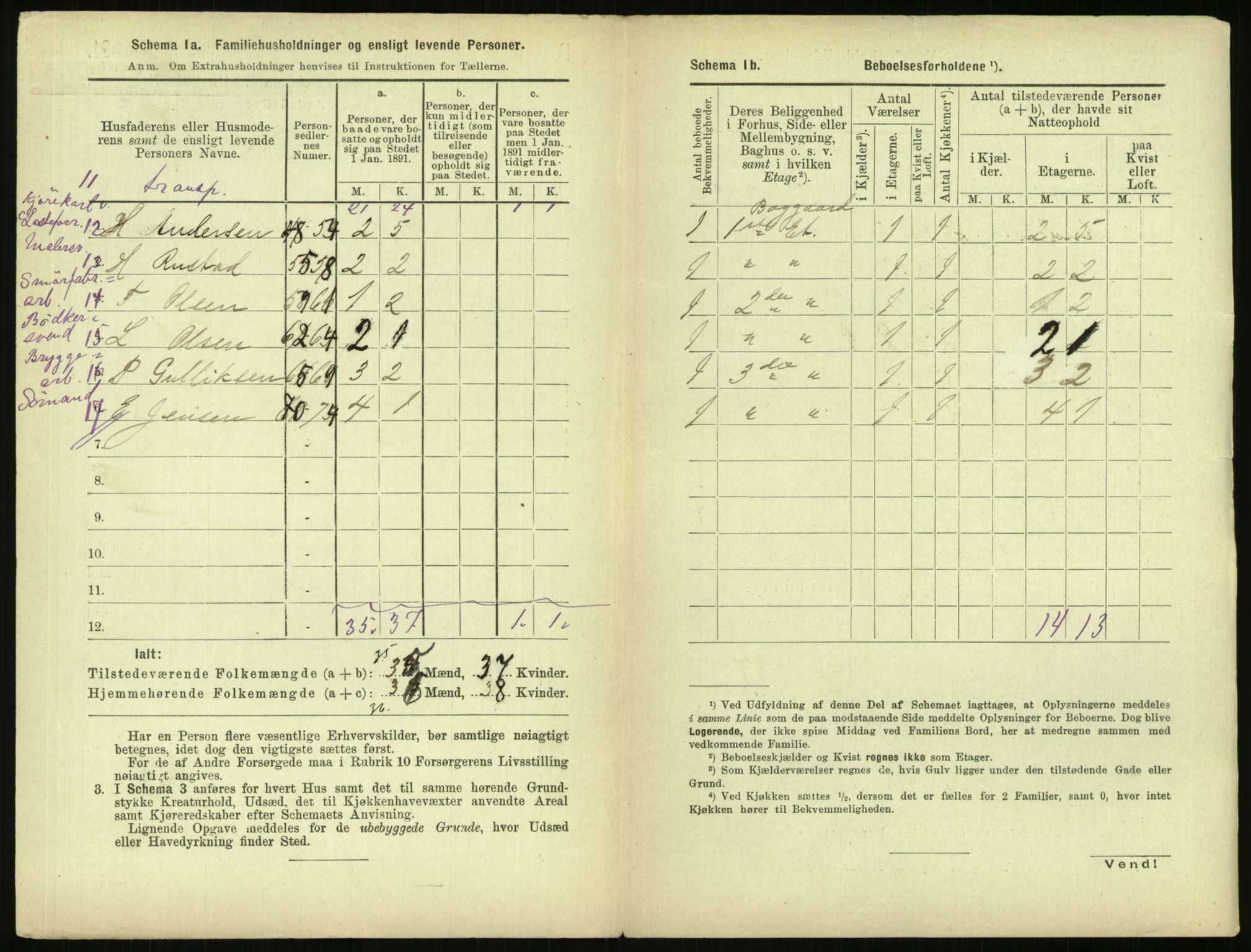 RA, 1891 census for 0301 Kristiania, 1891, p. 171463