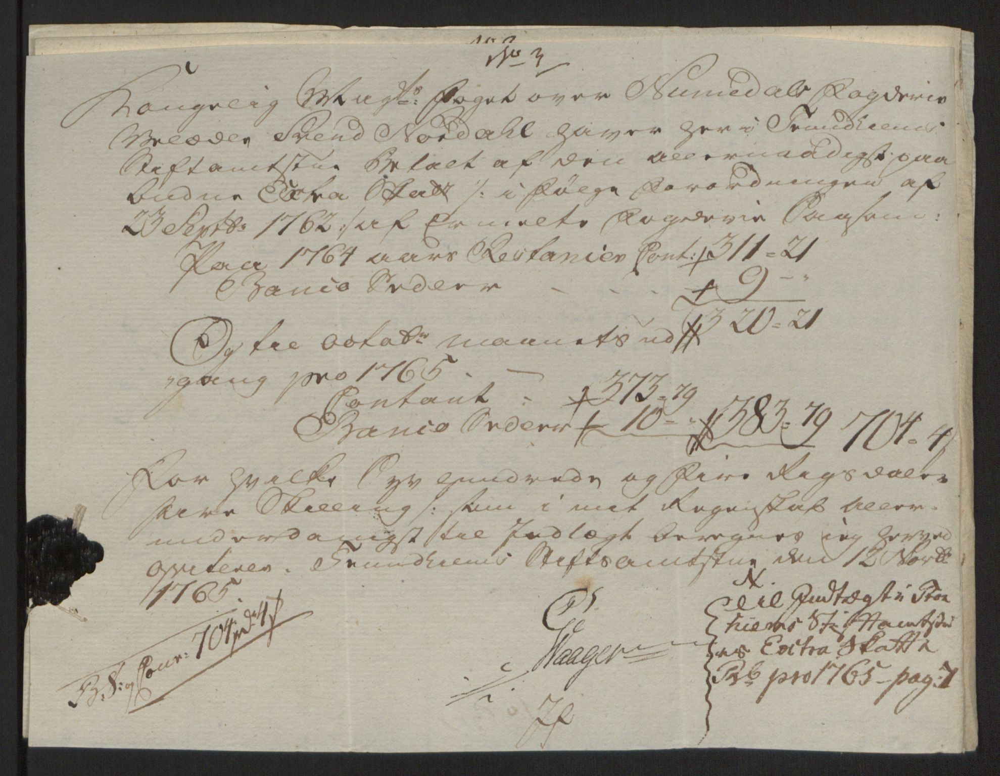 Rentekammeret inntil 1814, Reviderte regnskaper, Fogderegnskap, RA/EA-4092/R64/L4502: Ekstraskatten Namdal, 1762-1772, p. 207