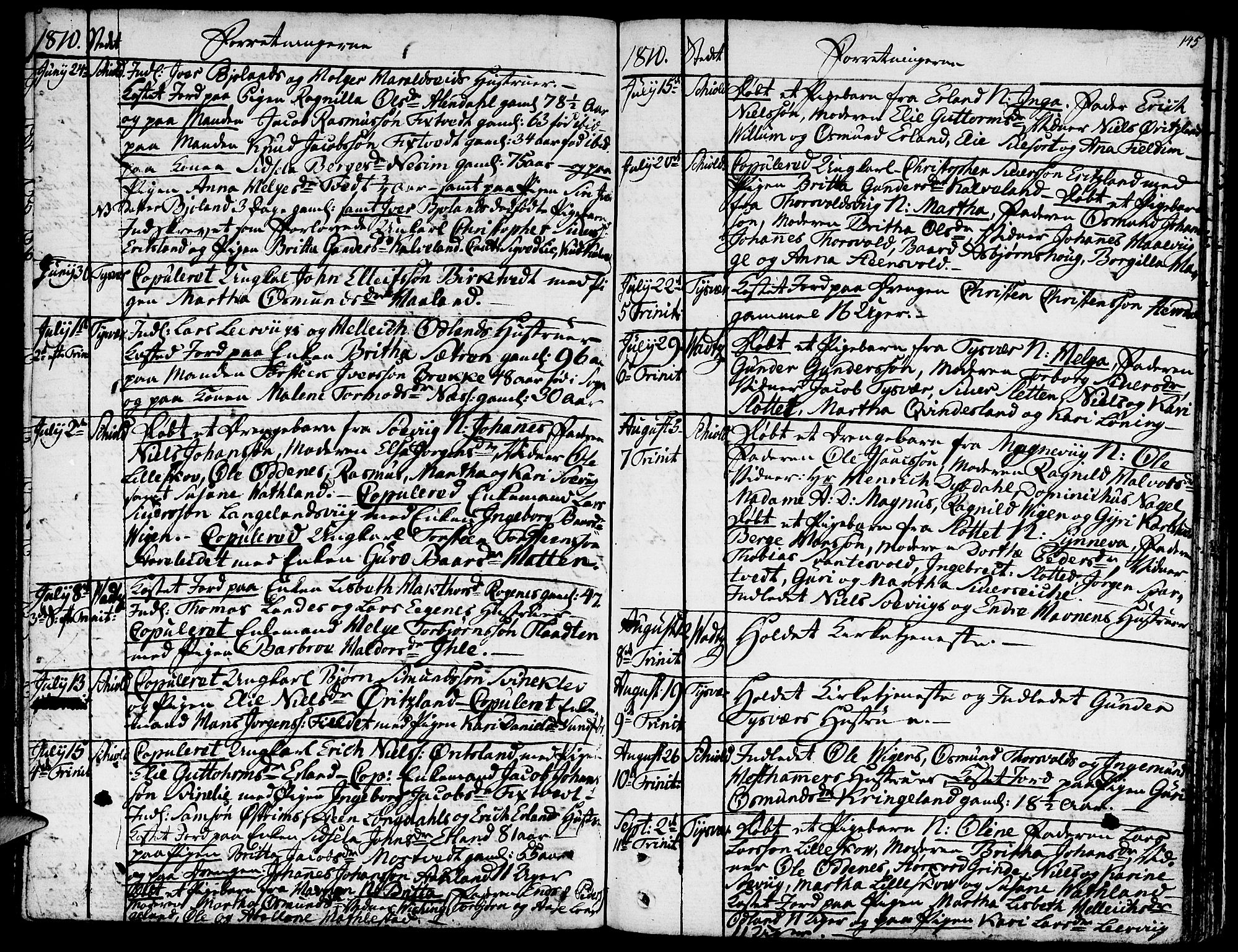 Skjold sokneprestkontor, AV/SAST-A-101847/H/Ha/Haa/L0002: Parish register (official) no. A 2, 1786-1815, p. 145