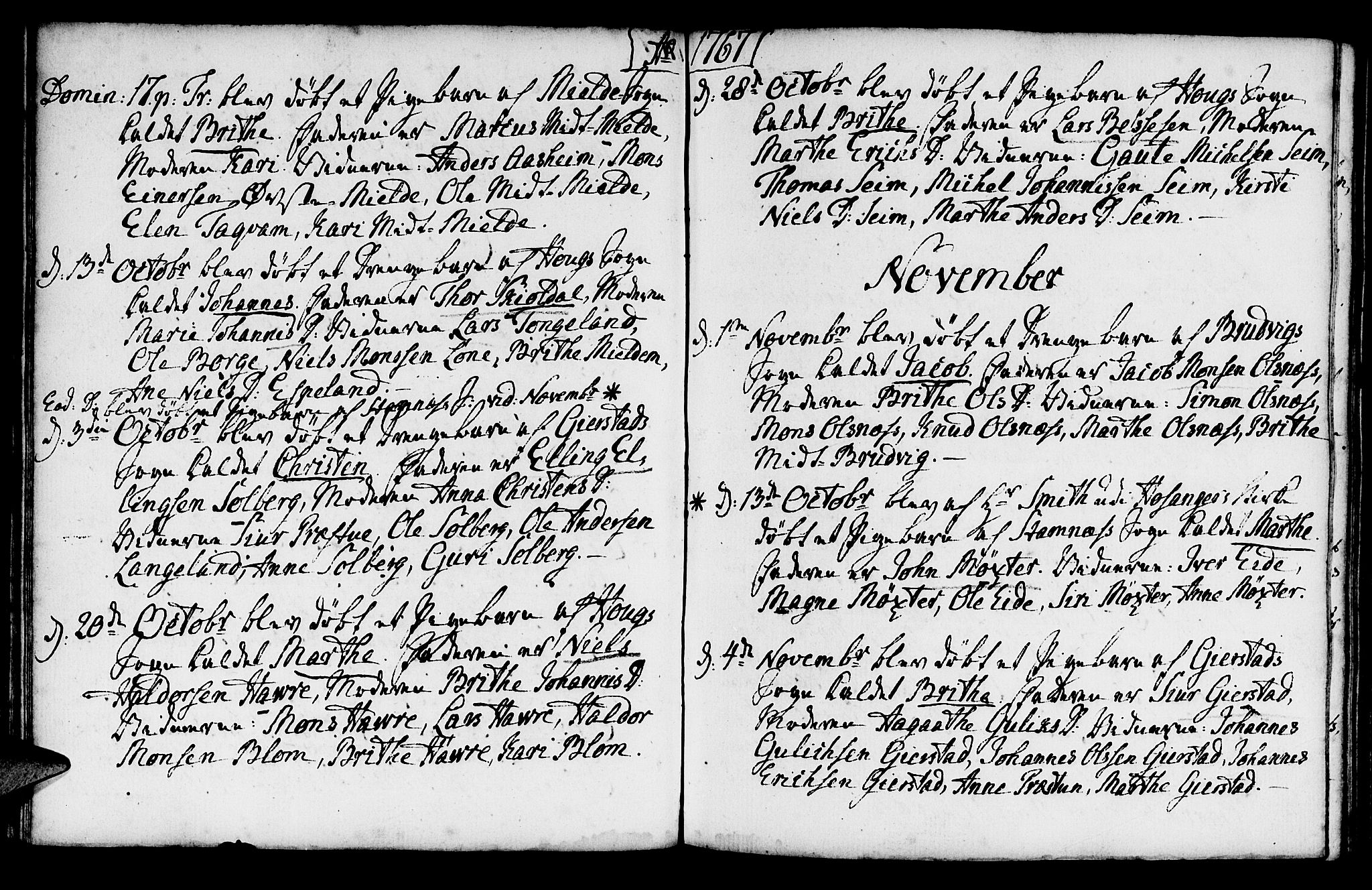 Haus sokneprestembete, AV/SAB-A-75601/H/Haa: Parish register (official) no. A 8, 1754-1769, p. 116