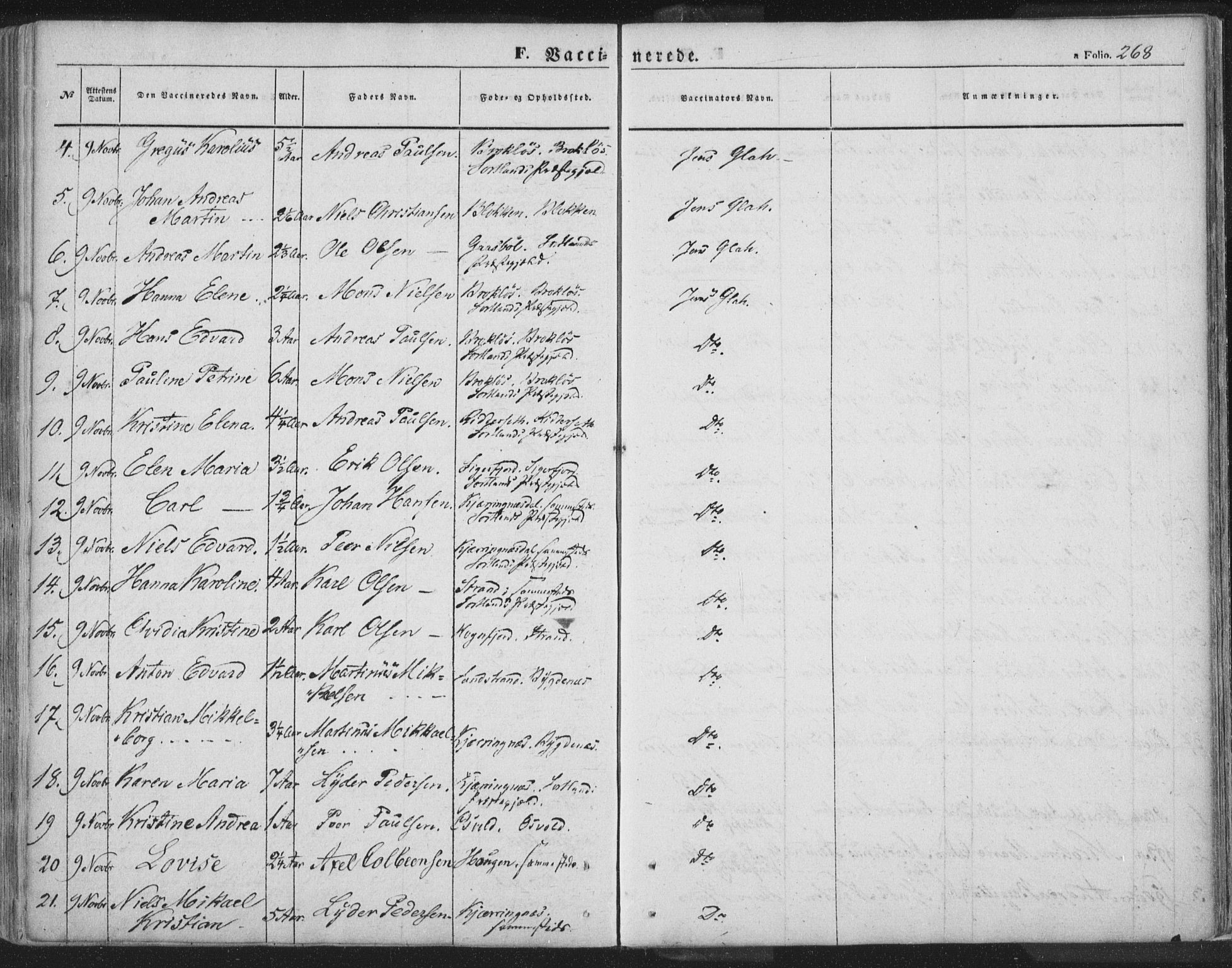 Ministerialprotokoller, klokkerbøker og fødselsregistre - Nordland, AV/SAT-A-1459/895/L1369: Parish register (official) no. 895A04, 1852-1872, p. 268