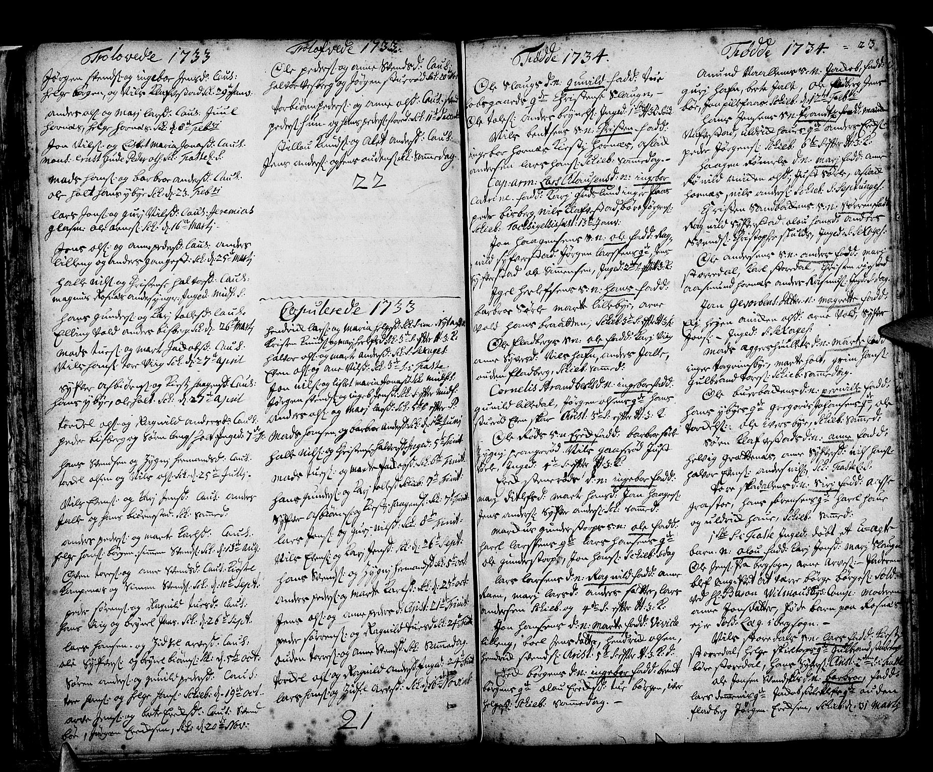 Skjeberg prestekontor Kirkebøker, SAO/A-10923/F/Fa/L0002: Parish register (official) no. I 2, 1726-1791, p. 23