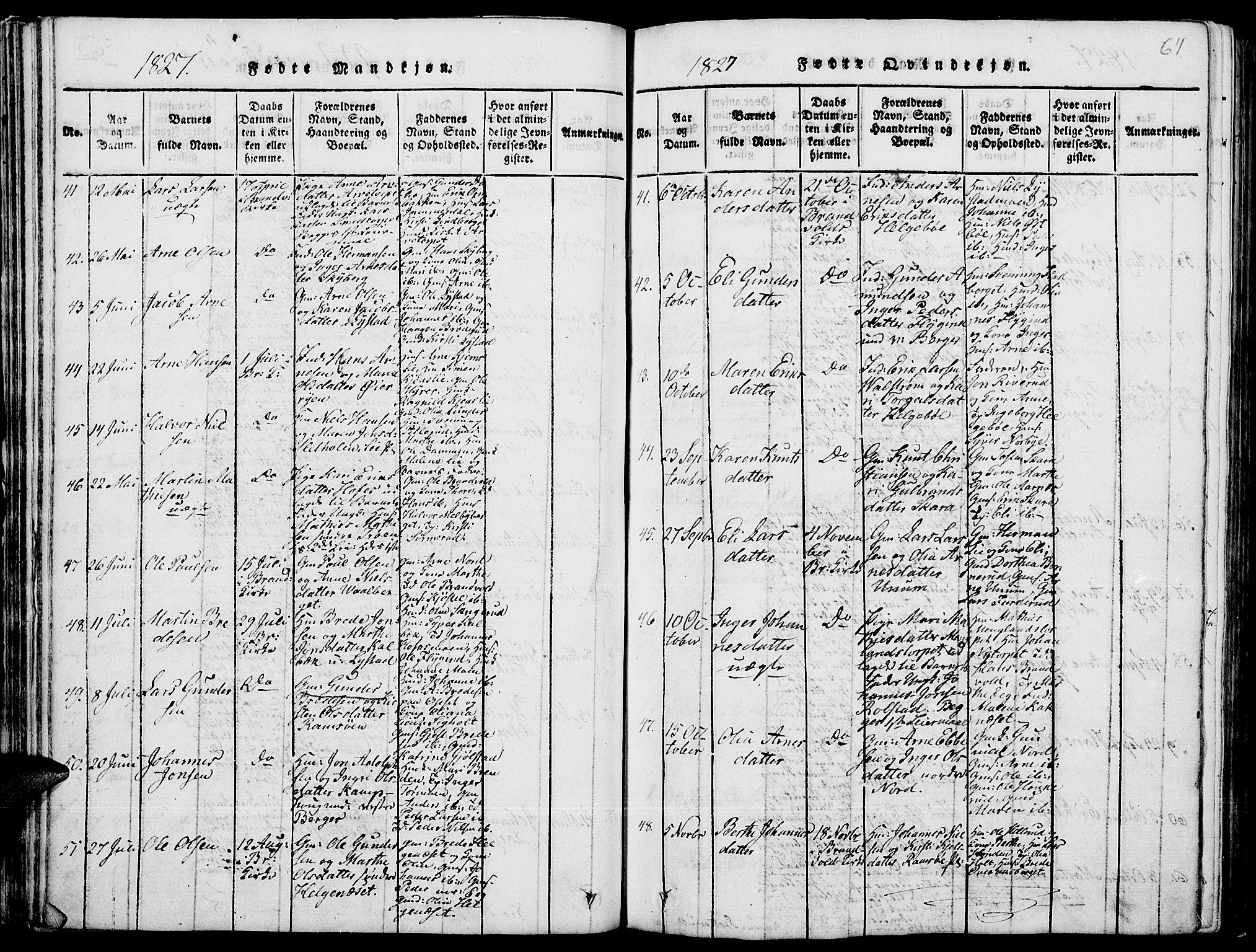 Grue prestekontor, AV/SAH-PREST-036/H/Ha/Hab/L0001: Parish register (copy) no. 1, 1814-1841, p. 64