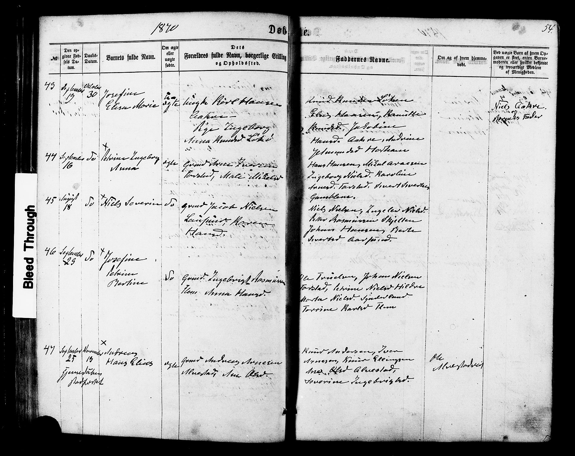 Ministerialprotokoller, klokkerbøker og fødselsregistre - Møre og Romsdal, AV/SAT-A-1454/536/L0498: Parish register (official) no. 536A07, 1862-1875, p. 54