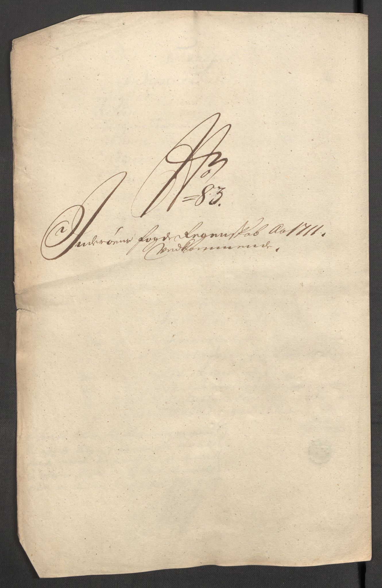 Rentekammeret inntil 1814, Reviderte regnskaper, Fogderegnskap, AV/RA-EA-4092/R63/L4319: Fogderegnskap Inderøy, 1711, p. 468