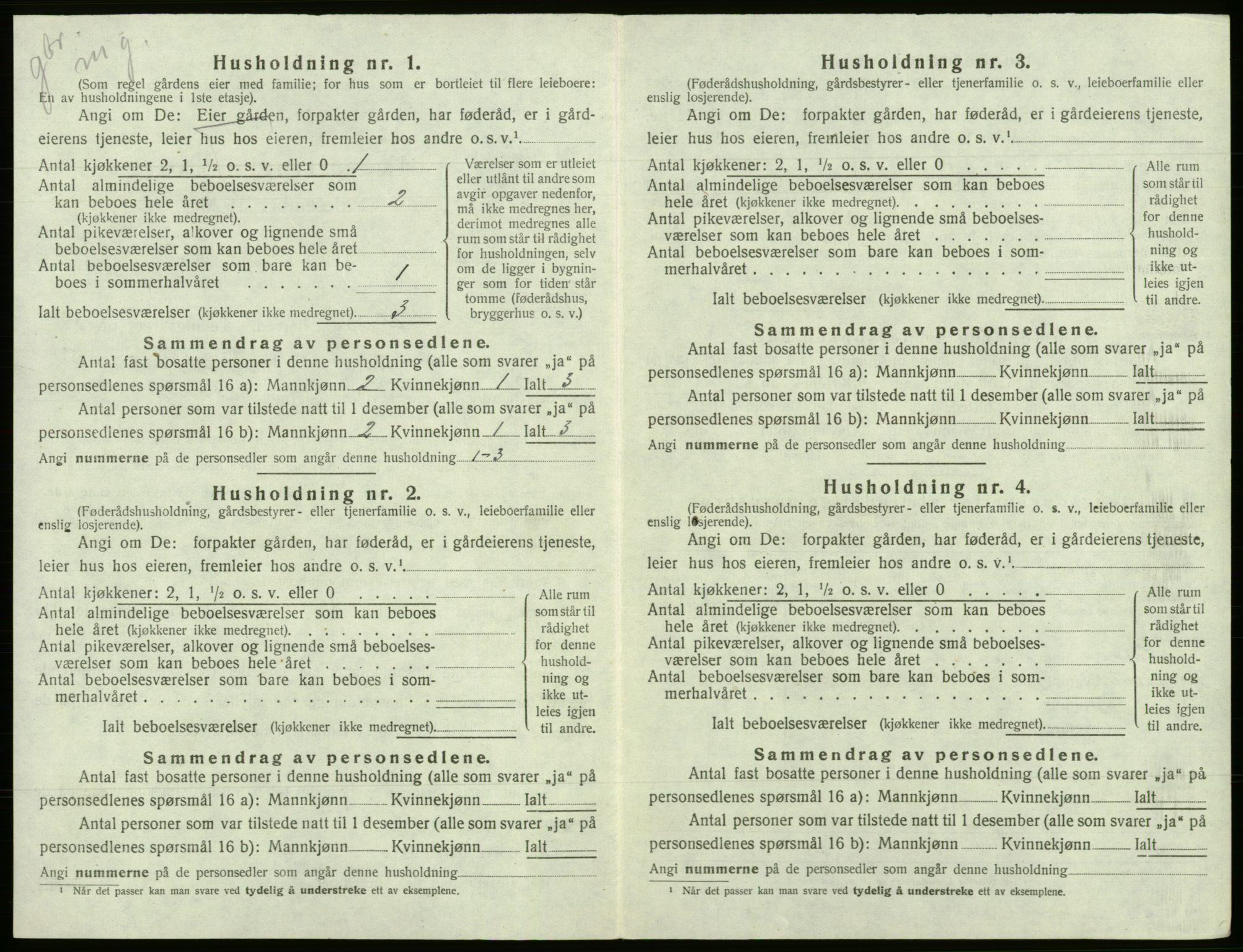 SAB, 1920 census for Fusa, 1920, p. 317