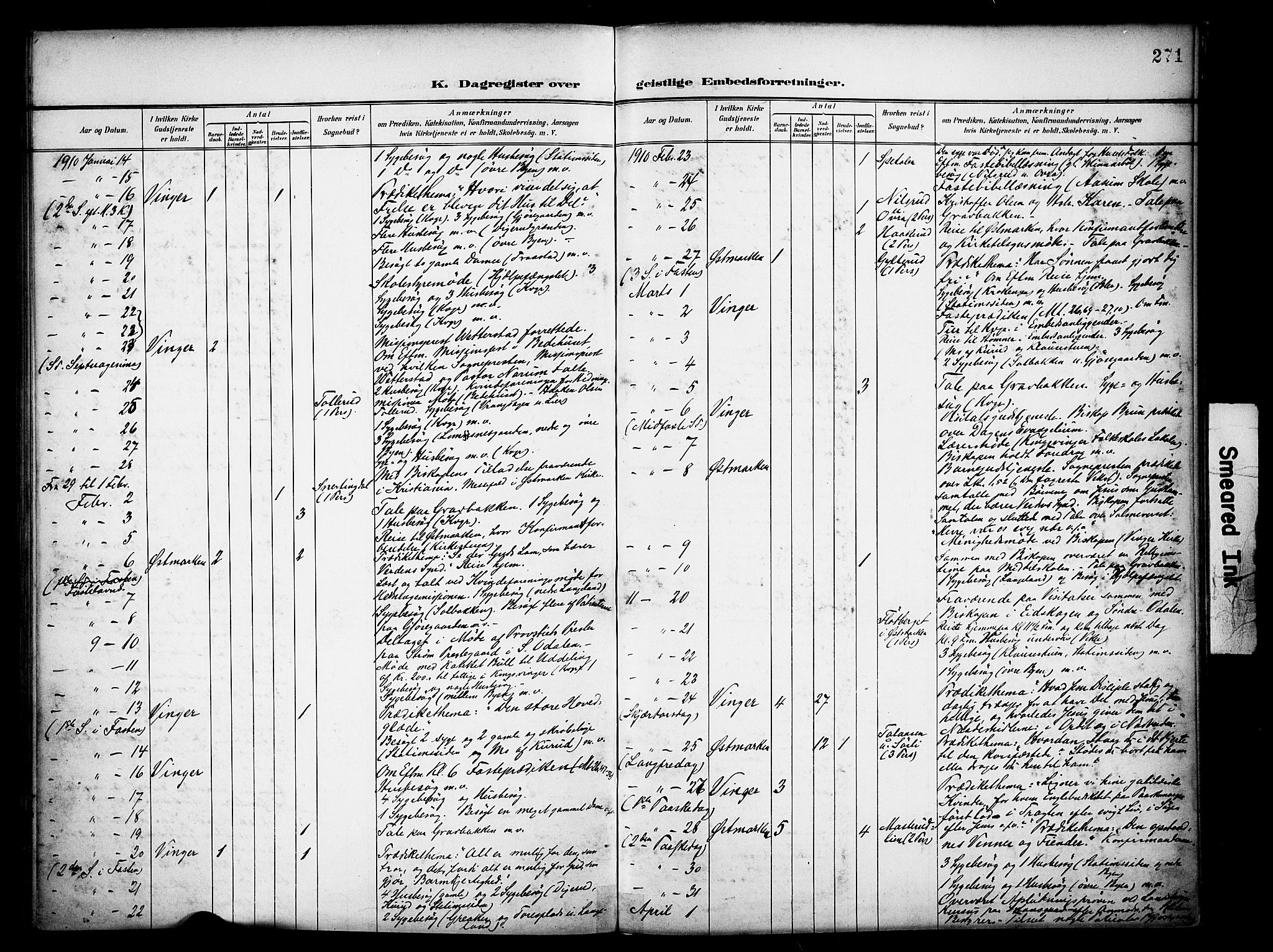 Vinger prestekontor, AV/SAH-PREST-024/H/Ha/Haa/L0016: Parish register (official) no. 16, 1898-1920, p. 271