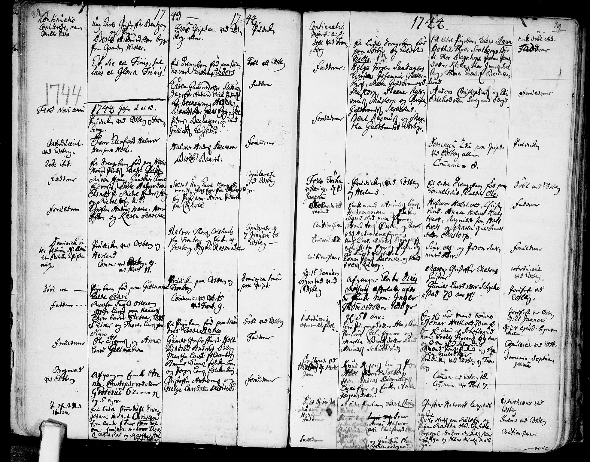 Eidsberg prestekontor Kirkebøker, AV/SAO-A-10905/F/Fa/L0003: Parish register (official) no.  I 3, 1742-1758, p. 28-29