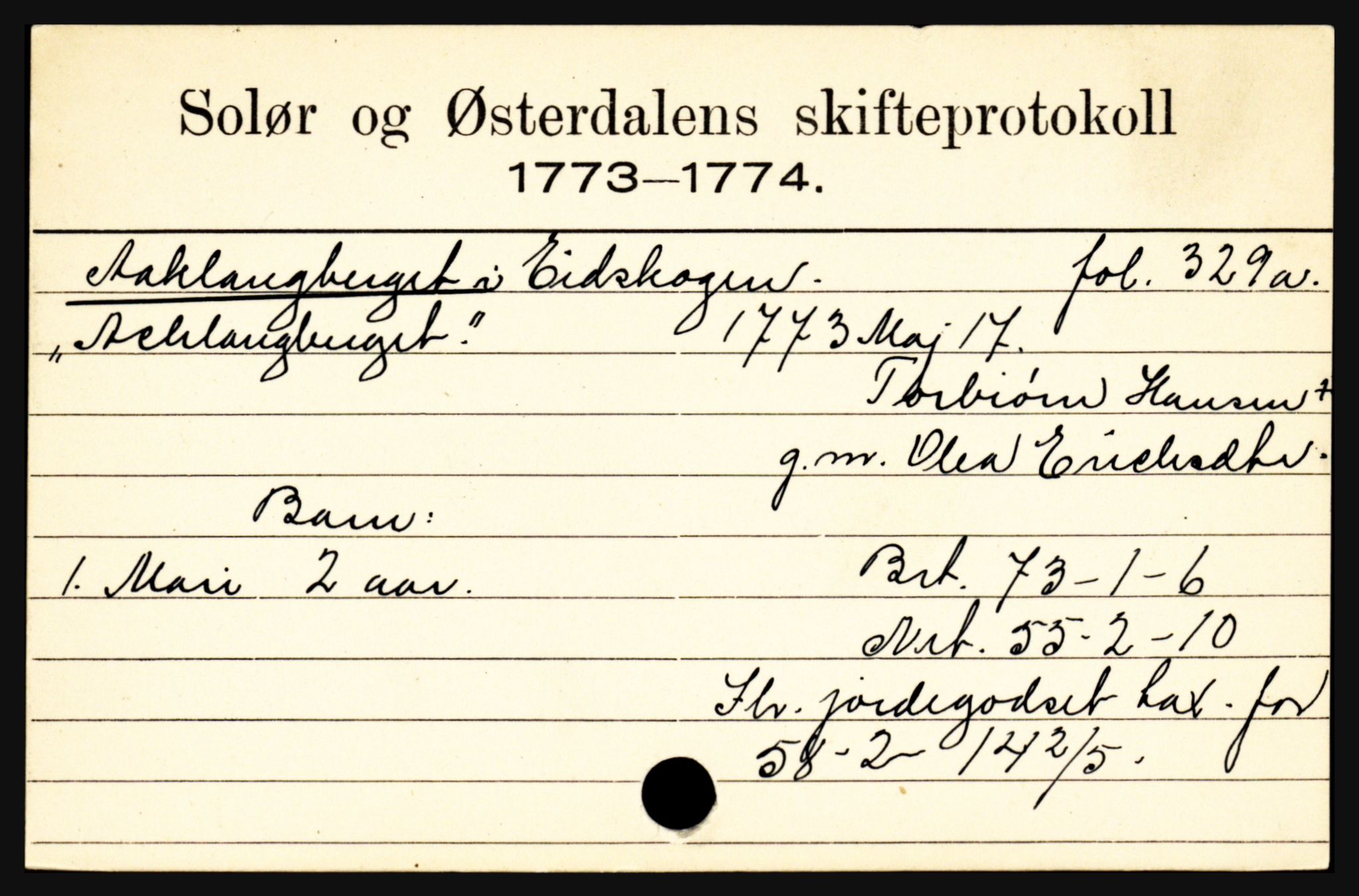 Solør og Østerdalen sorenskriveri, AV/SAH-TING-024/J, 1716-1774, p. 7421