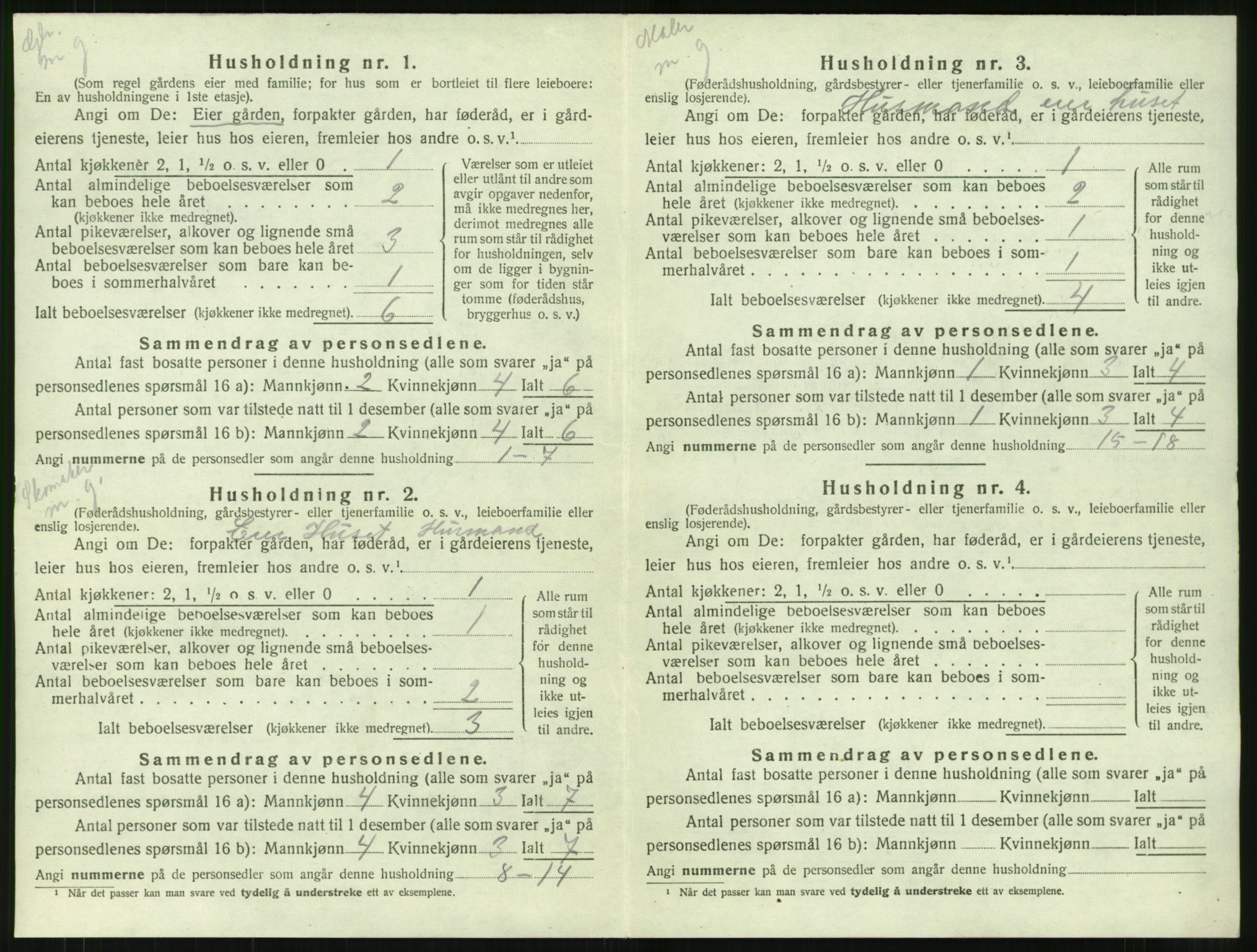 SAT, 1920 census for Haram, 1920, p. 416